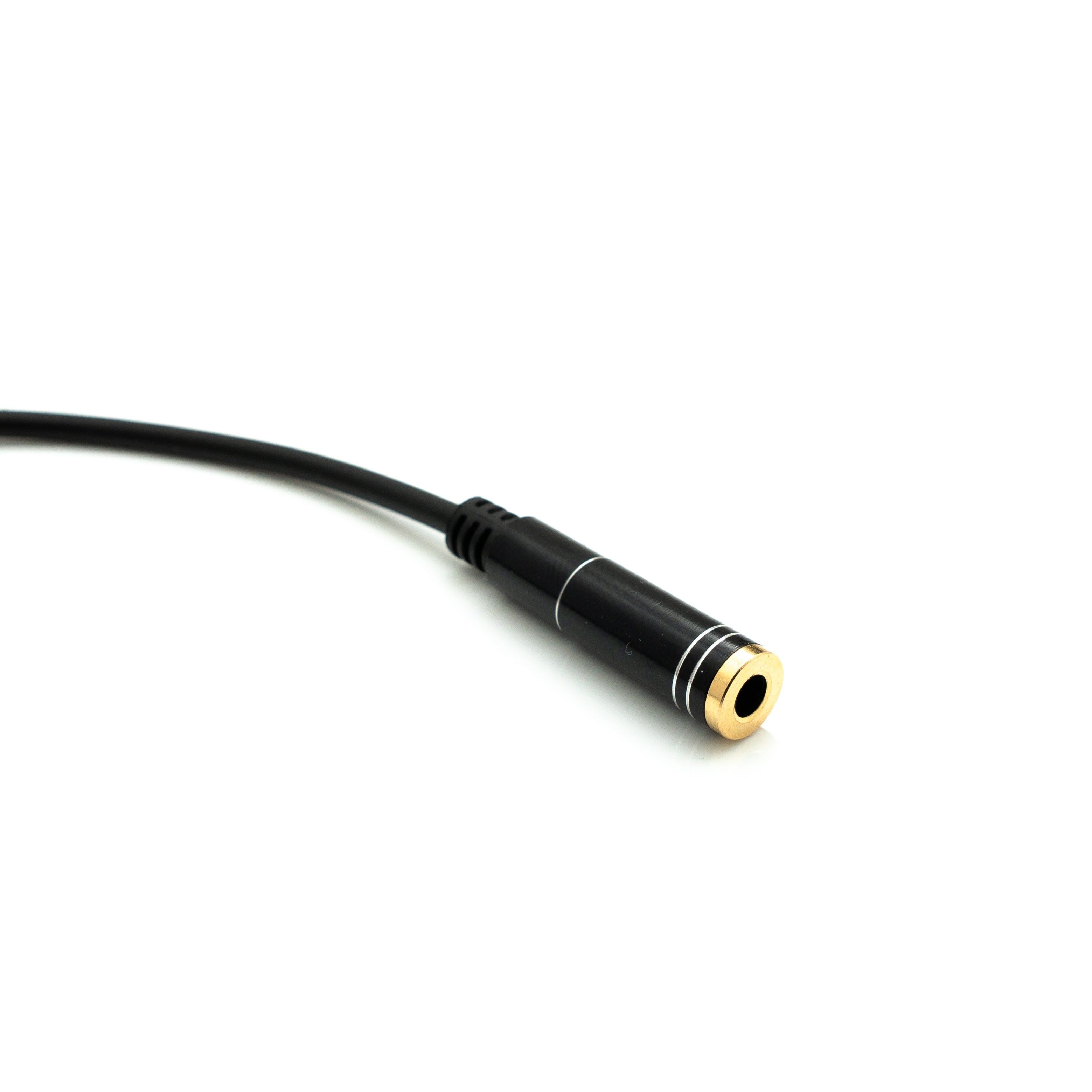 20 cm Stereo AUX Kabel Klinke 3,5 mm Buchse Zu Buchse Schwarz Hochwertiges Audio Kabel