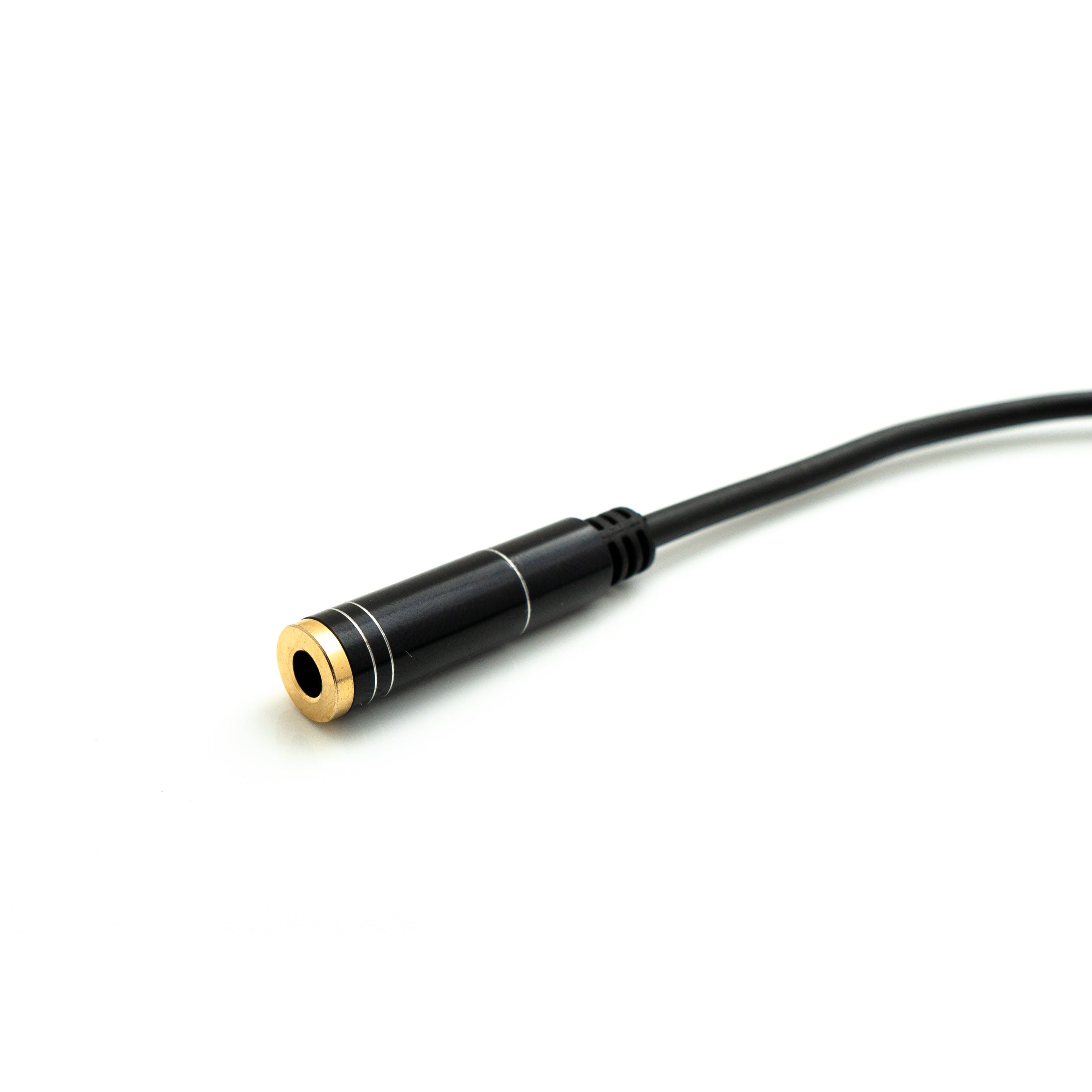 20 cm Stereo AUX Kabel Klinke 3,5 mm Buchse Zu Buchse Schwarz Hochwertiges Audio Kabel