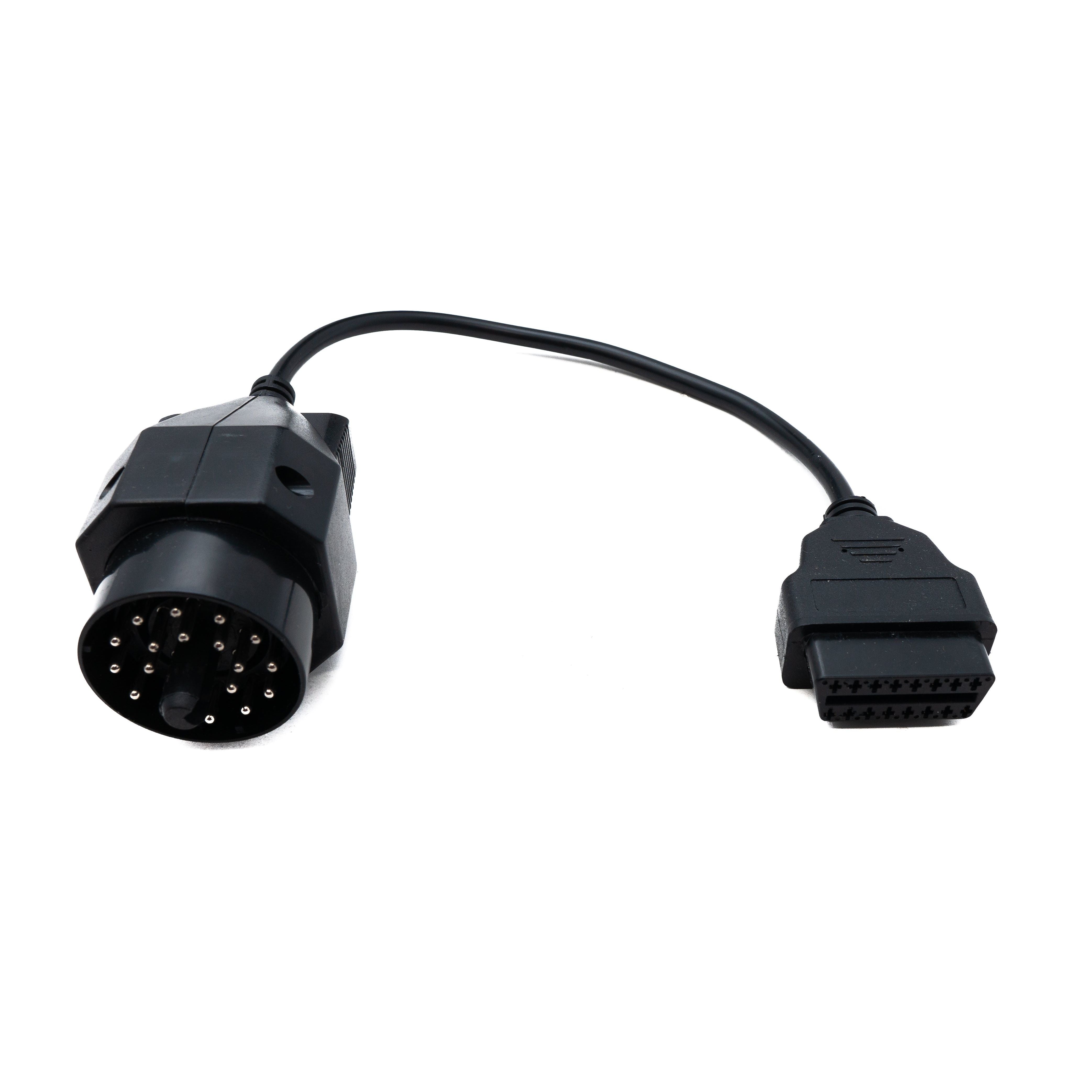 OBD Kabel 35 cm BMW 20pin OBD2 Anschluss Diagnosekabel Schwarz Für Fahrzeugdiagnose
