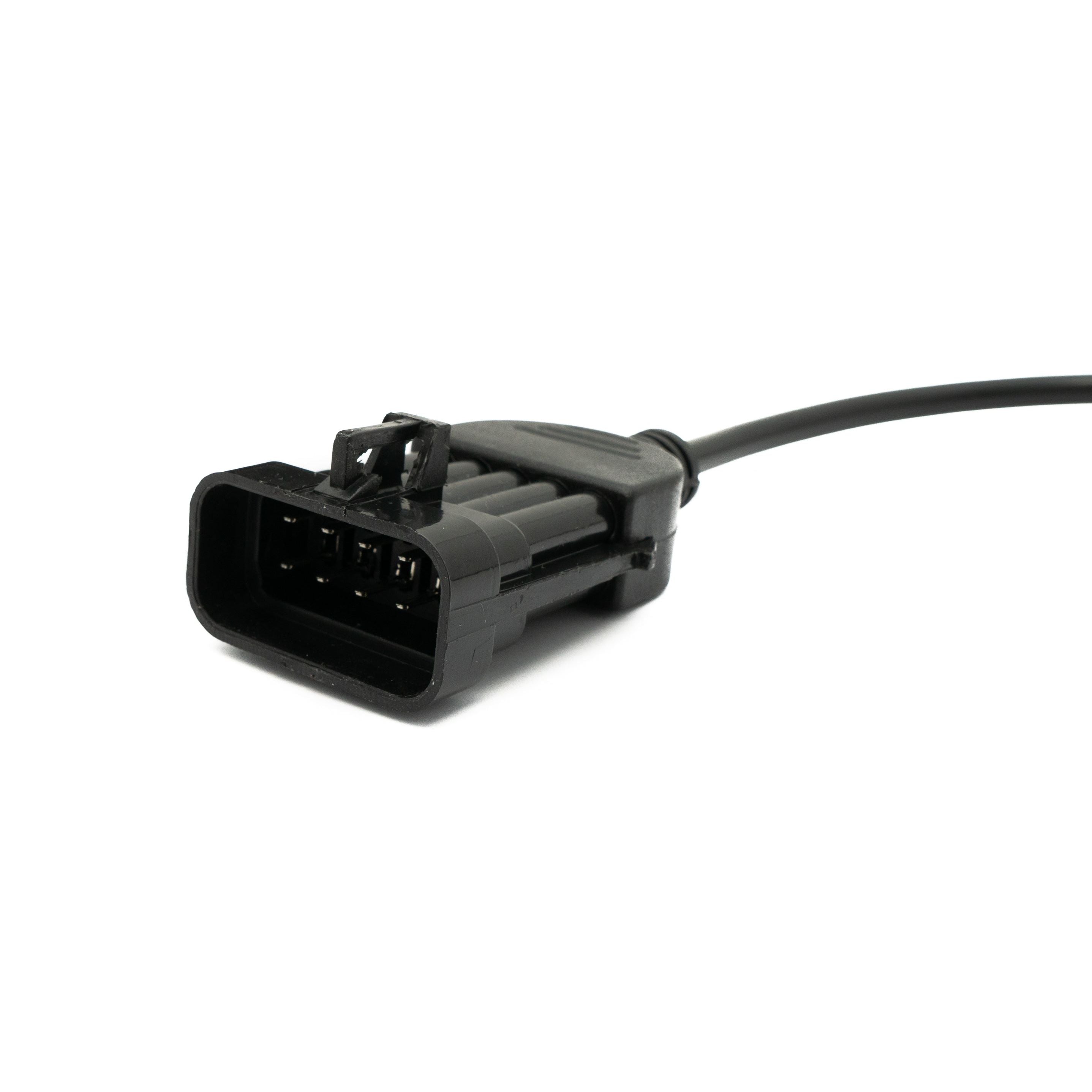 SYSTEM-S OBD Kabel 30 cm OBD 2 Buchse für Opel 10pin in Schwarz für Auto Diagnose