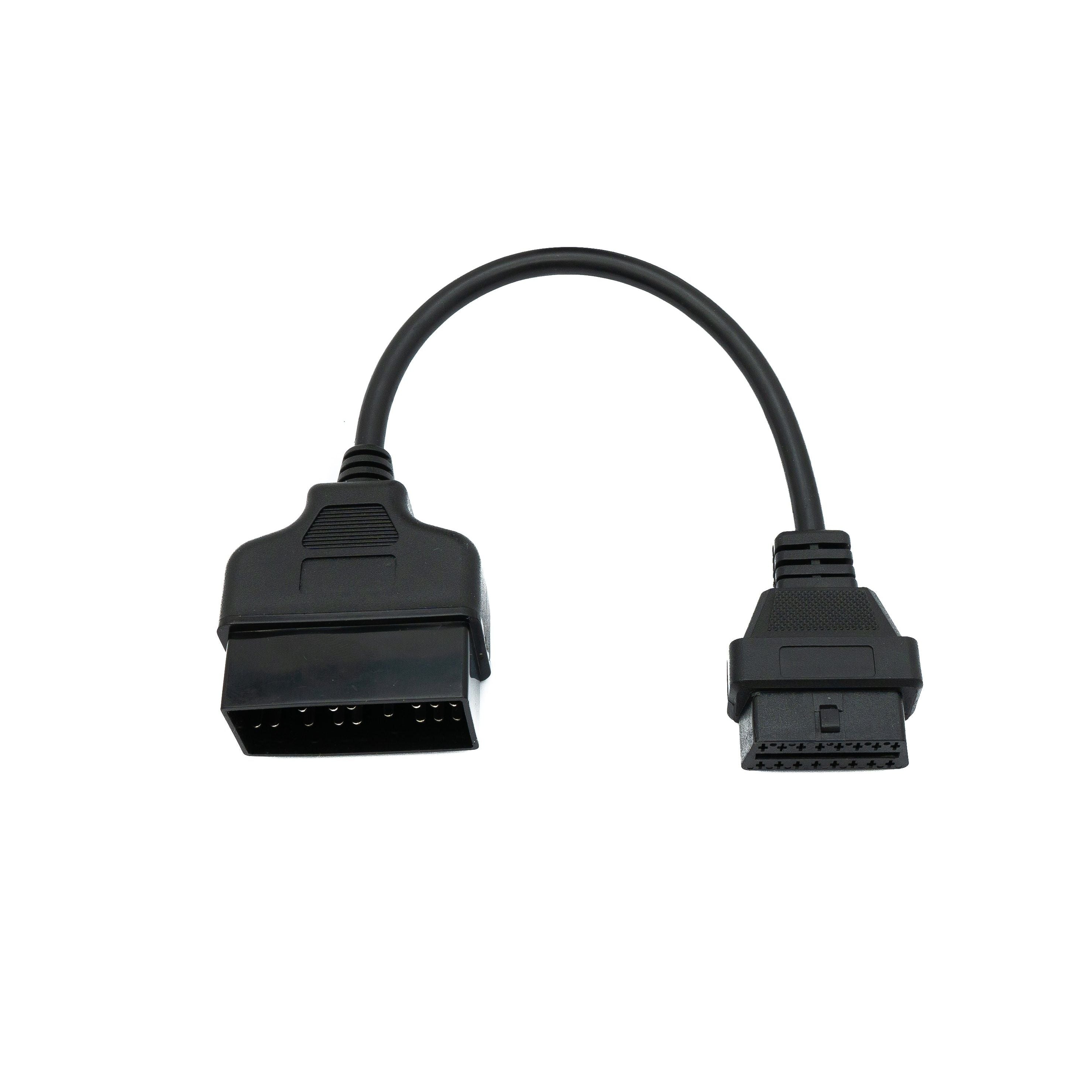 OBD Kabel 20 cm OBD2 22 Pin Adapter Für Toyota Schwarz Zur Fahrzeugdiagnose Im Auto