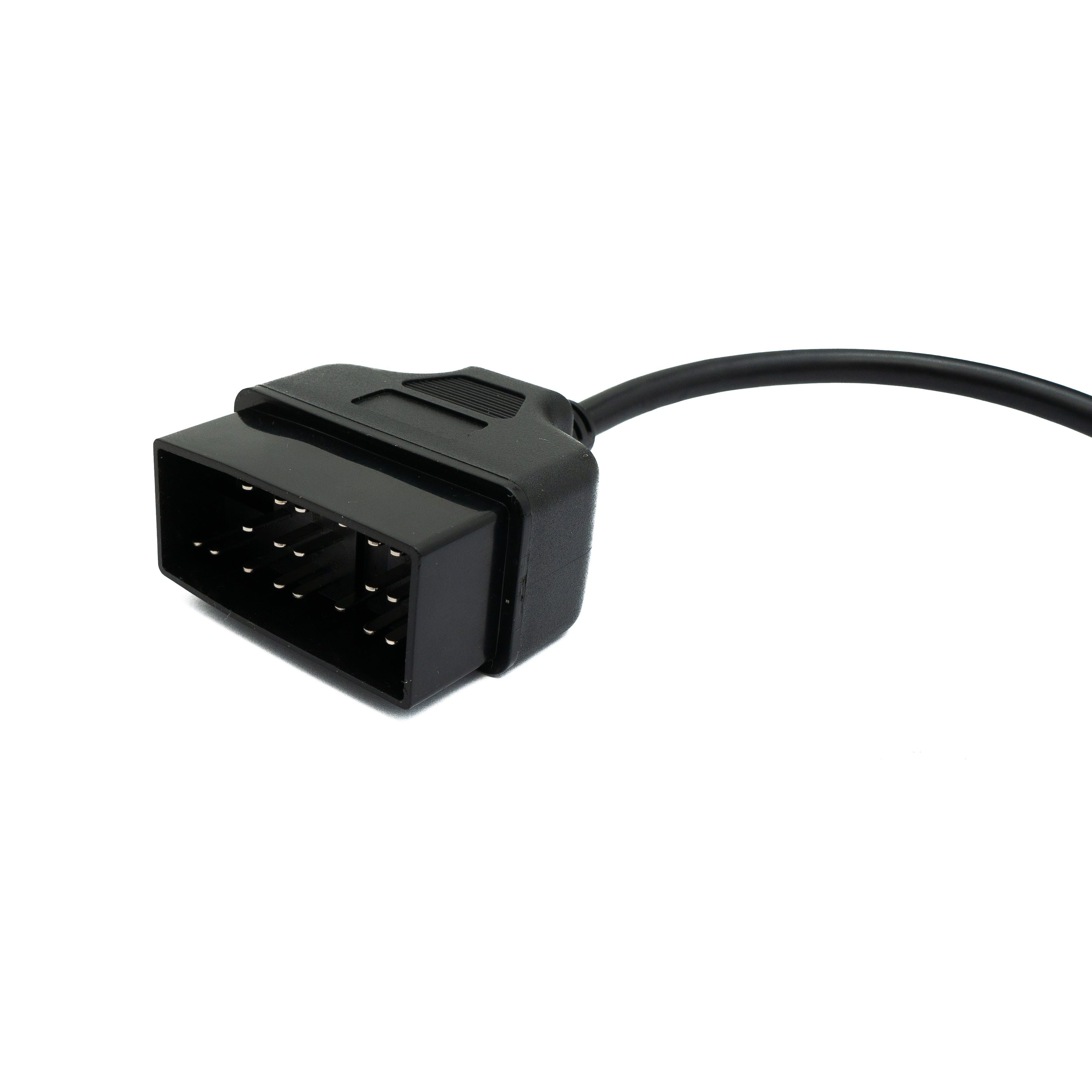 OBD Kabel 20 cm OBD2 22 Pin Adapter Für Toyota Schwarz Zur Fahrzeugdiagnose Im Auto