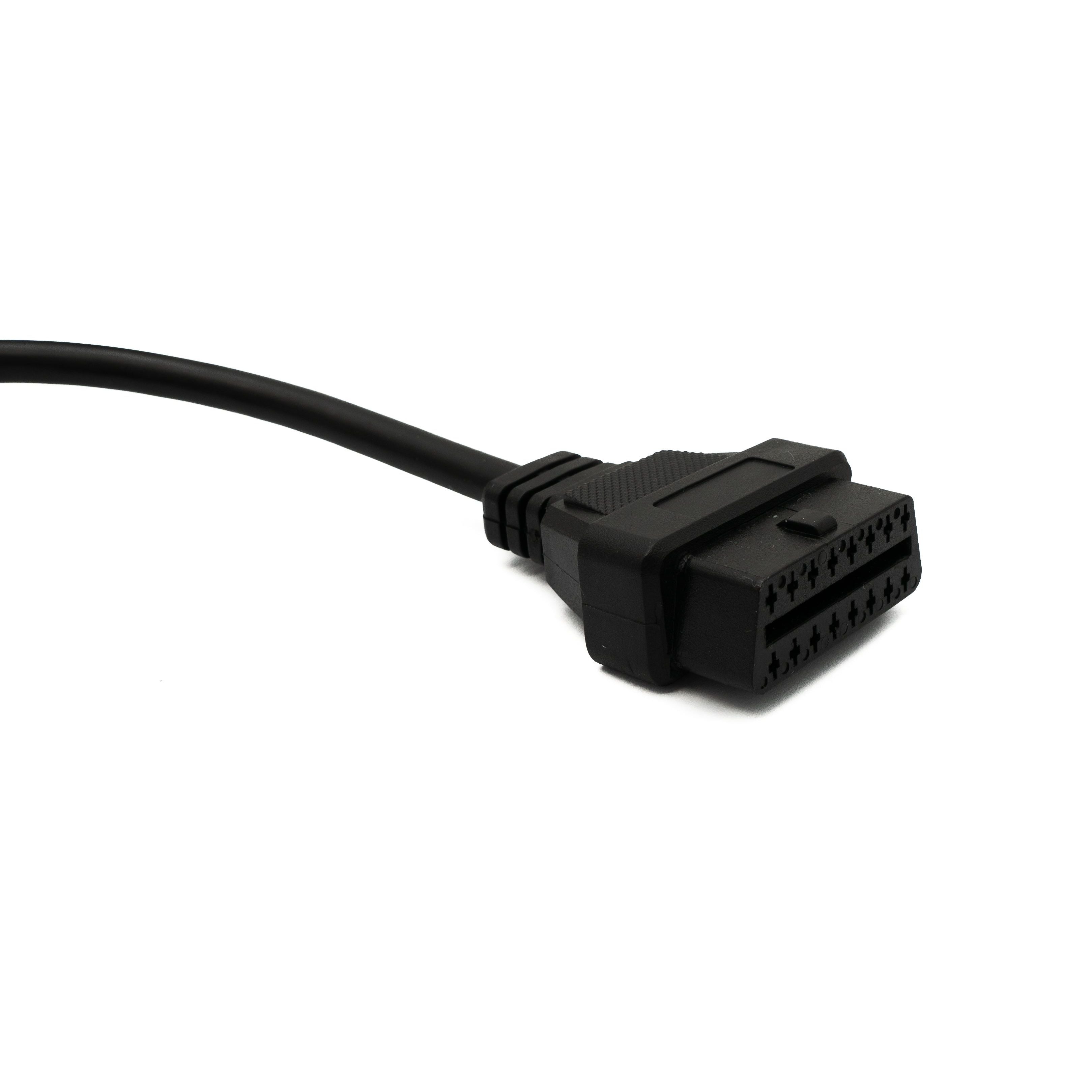 OBD Kabel 20 cm OBD2 22 Pin Adapter Für Toyota Schwarz Zur Fahrzeugdiagnose Im Auto