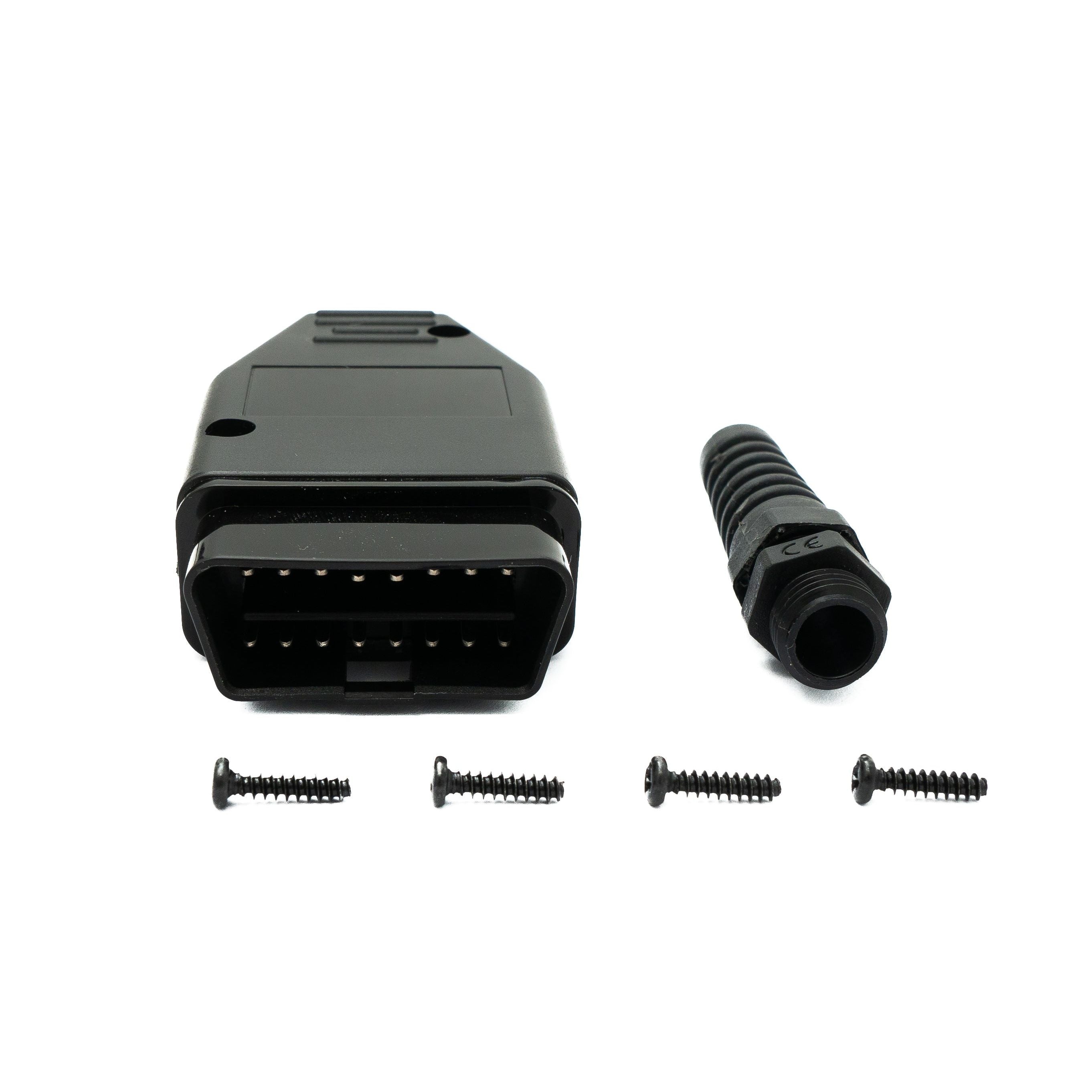 OBD2 Adapter 16-Pin Anschlusskabel Schwarz Für Auto Diagnose Und Fahrzeugdiagnose