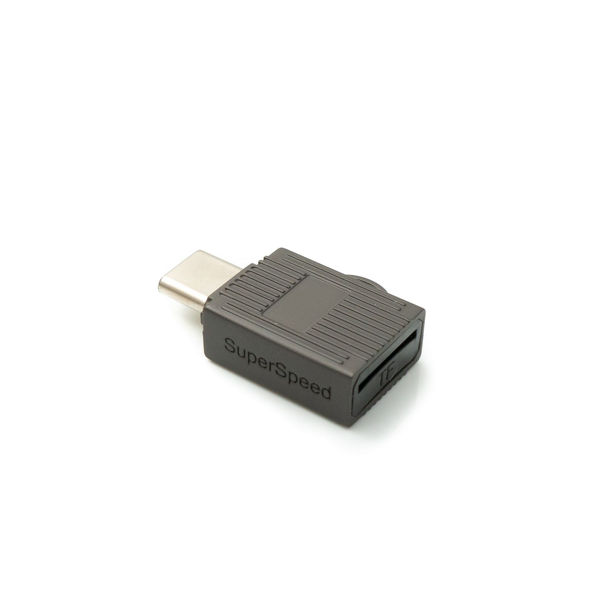 USB C MicroSD Kartenlesegerät Grau Mit Schnellem Datentransfer Für SDXC Karten Kompakt