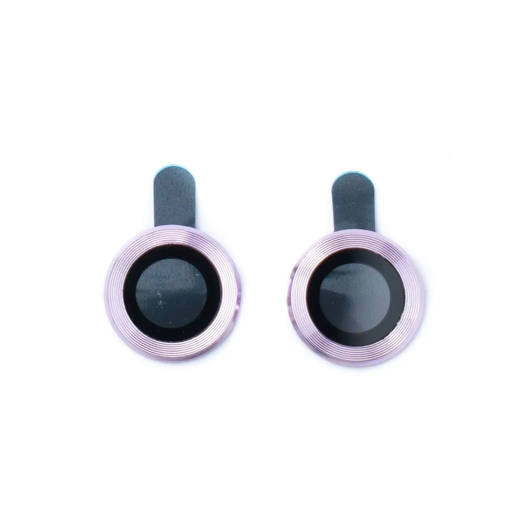 SYSTEM-S Kamera Schutz Linse Objektiv Abdeckung aus Glas Metall für iPhone 11 in Lila