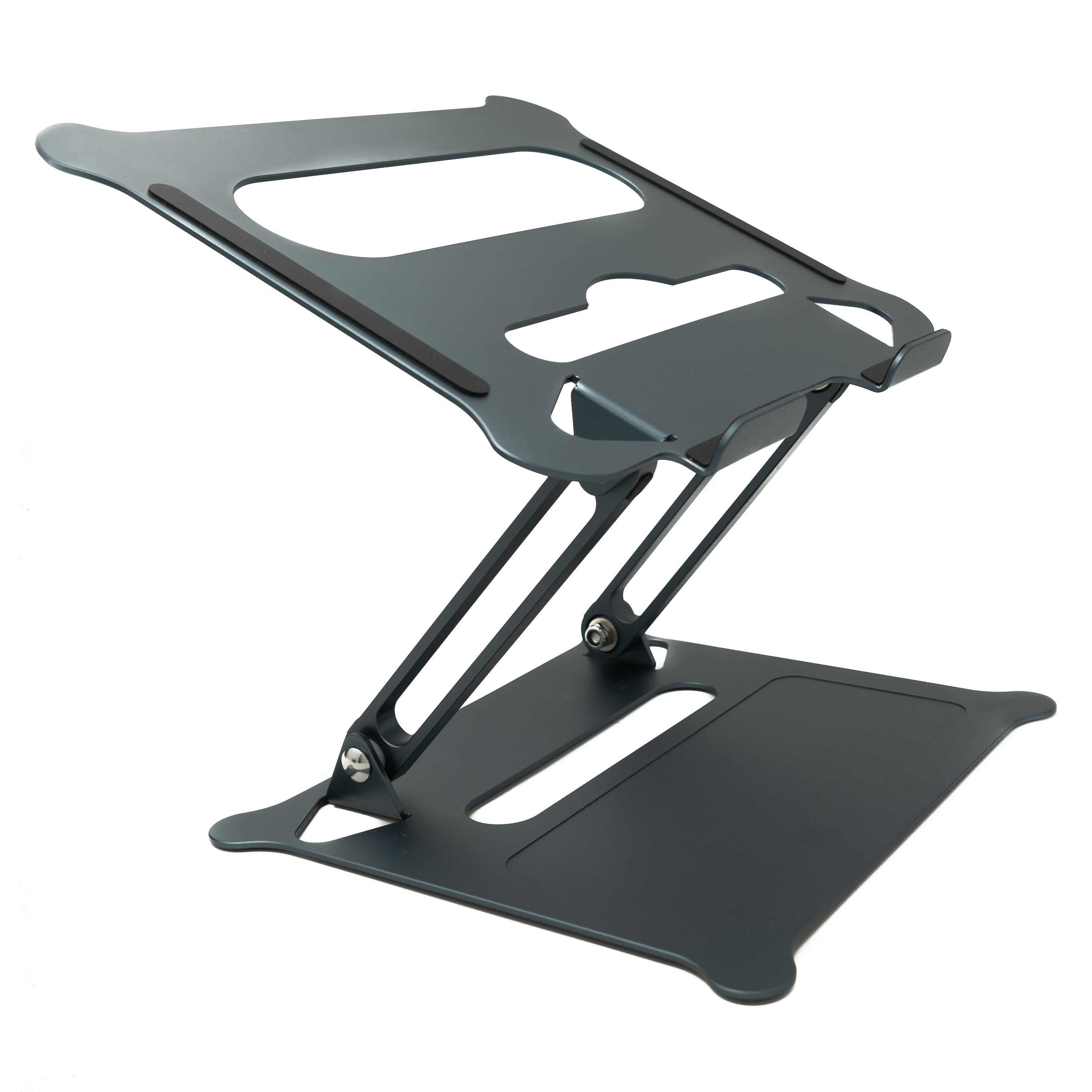 SYSTEM-S Ständer einstellbar zur Kühlung aus Metall in Blau Grau für Notebook Laptop