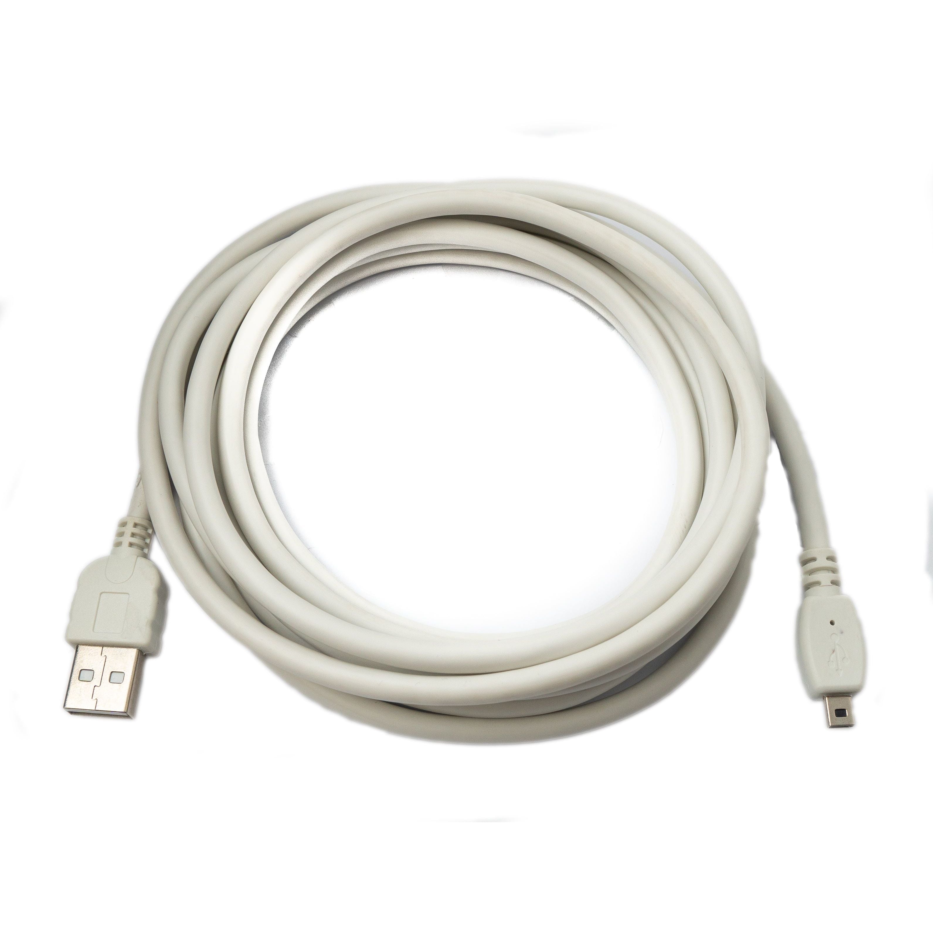 USB 2.0 Ladekabel 300 cm Für Nikon Coolpix Kameras Weiß Hi Speed Übertragung Bis 480 MBit/s