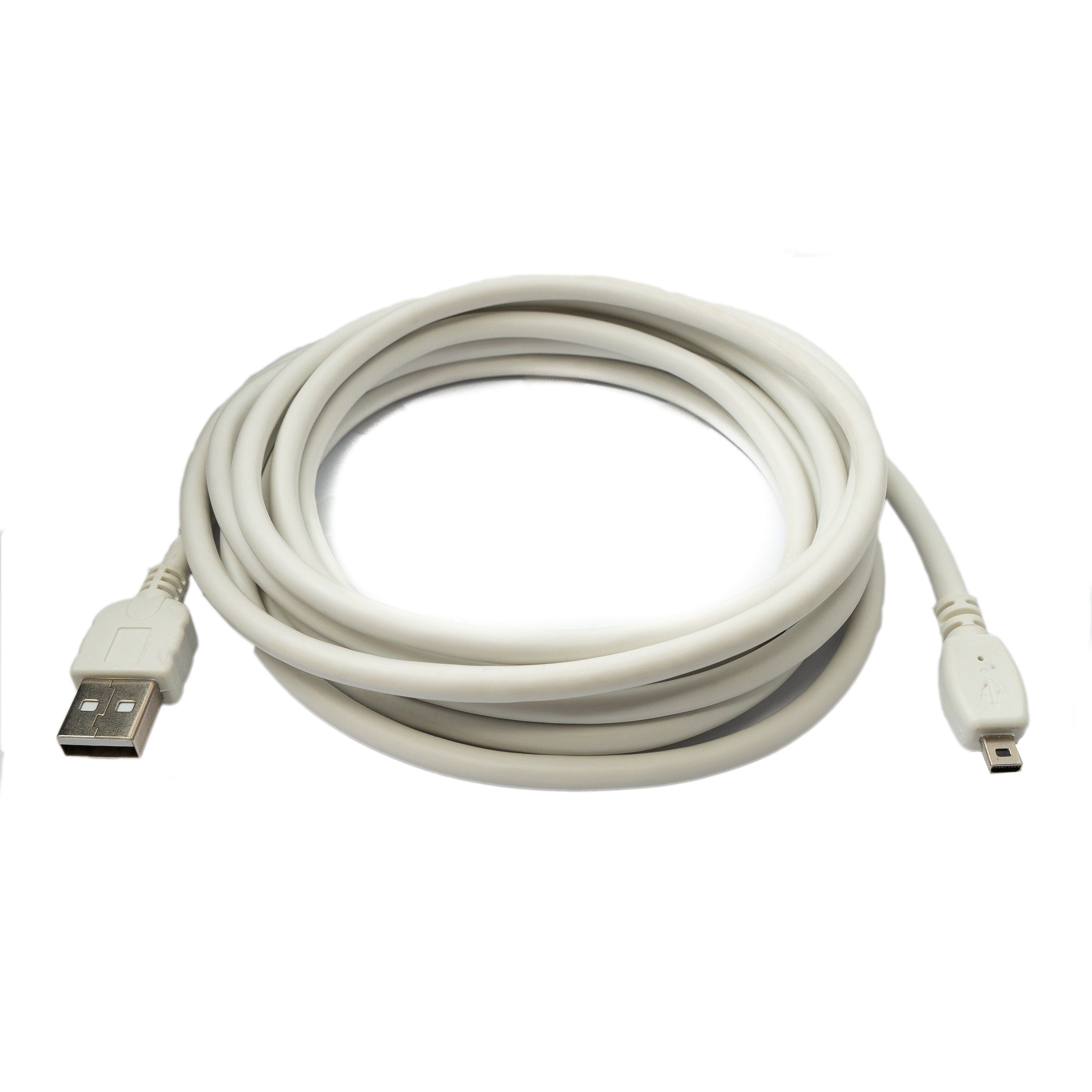 USB 2.0 Ladekabel 300 cm Für Nikon Coolpix Kameras Weiß Hi Speed Übertragung Bis 480 MBit/s