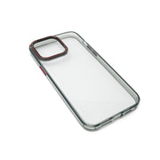 SYSTEM-S Schutzhülle TPU Transparent Schwarz Für iPhone 14 Pro Max Stoßfest Kamera Schutz