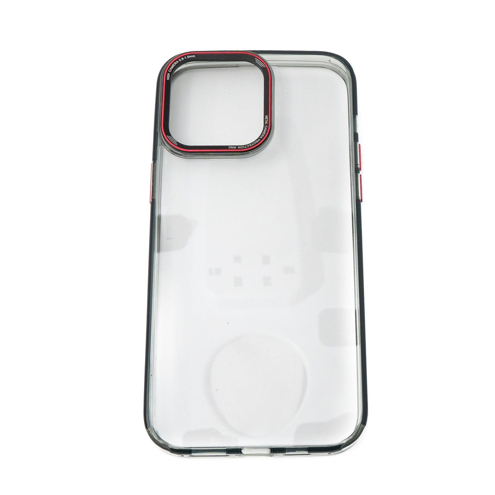 SYSTEM-S Schutzhülle TPU Transparent Schwarz Für iPhone 14 Pro Max Stoßfest Kamera Schutz