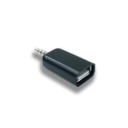 USB Audio Adapter 3,5 mm Klinke Zu USB Buchse AUX Kabel Schwarz Kompaktes Design