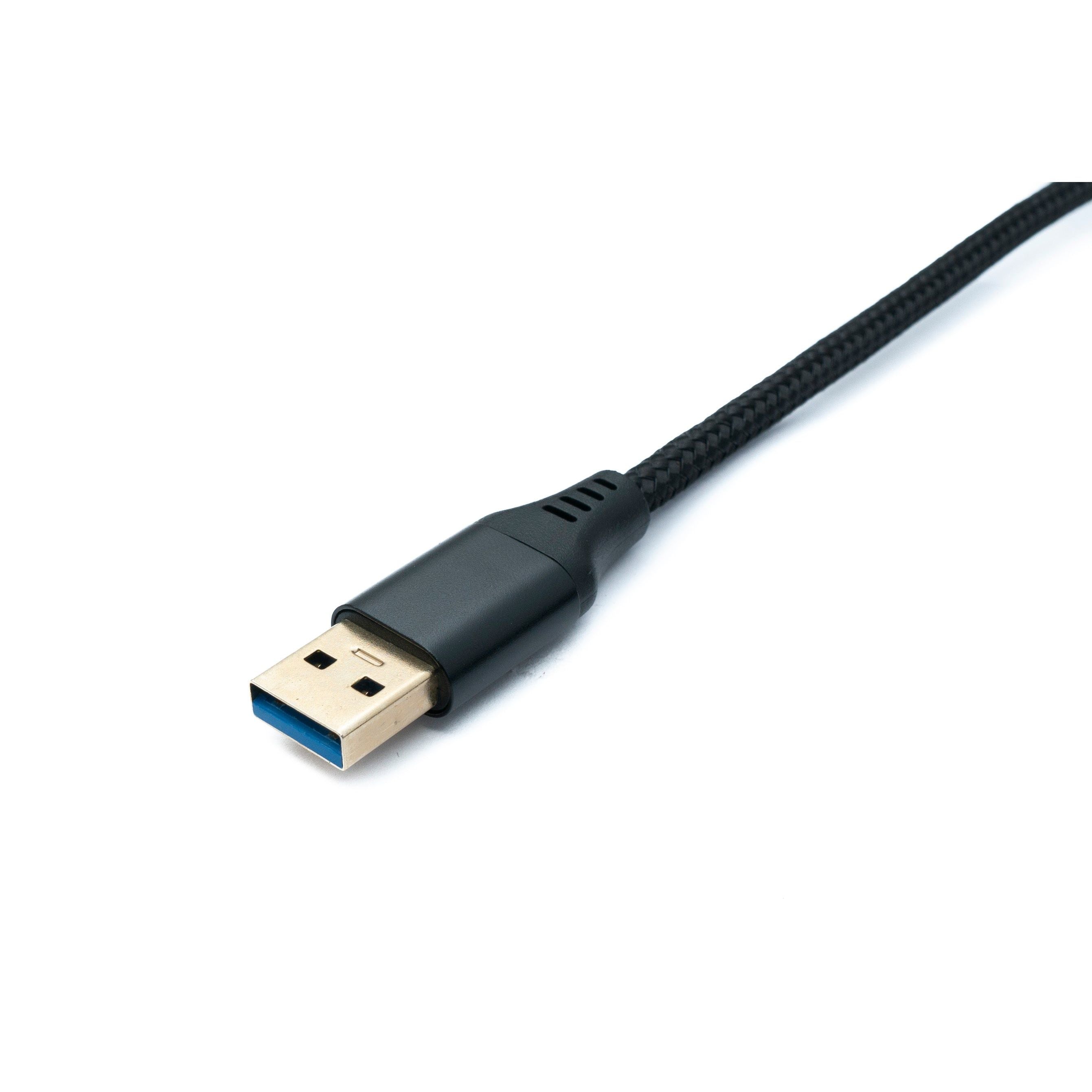 System-S USB 3.0 Kabel 5 Meter Typ A Stecker Zu Buchse Geflochten Schwarz 5 Gbit Sekunde