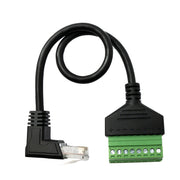 System LAN Kabel 30 cm RJ45 Stecker Zu 8 Pin Terminalblock Winkel Adapter Kompakte Lösung