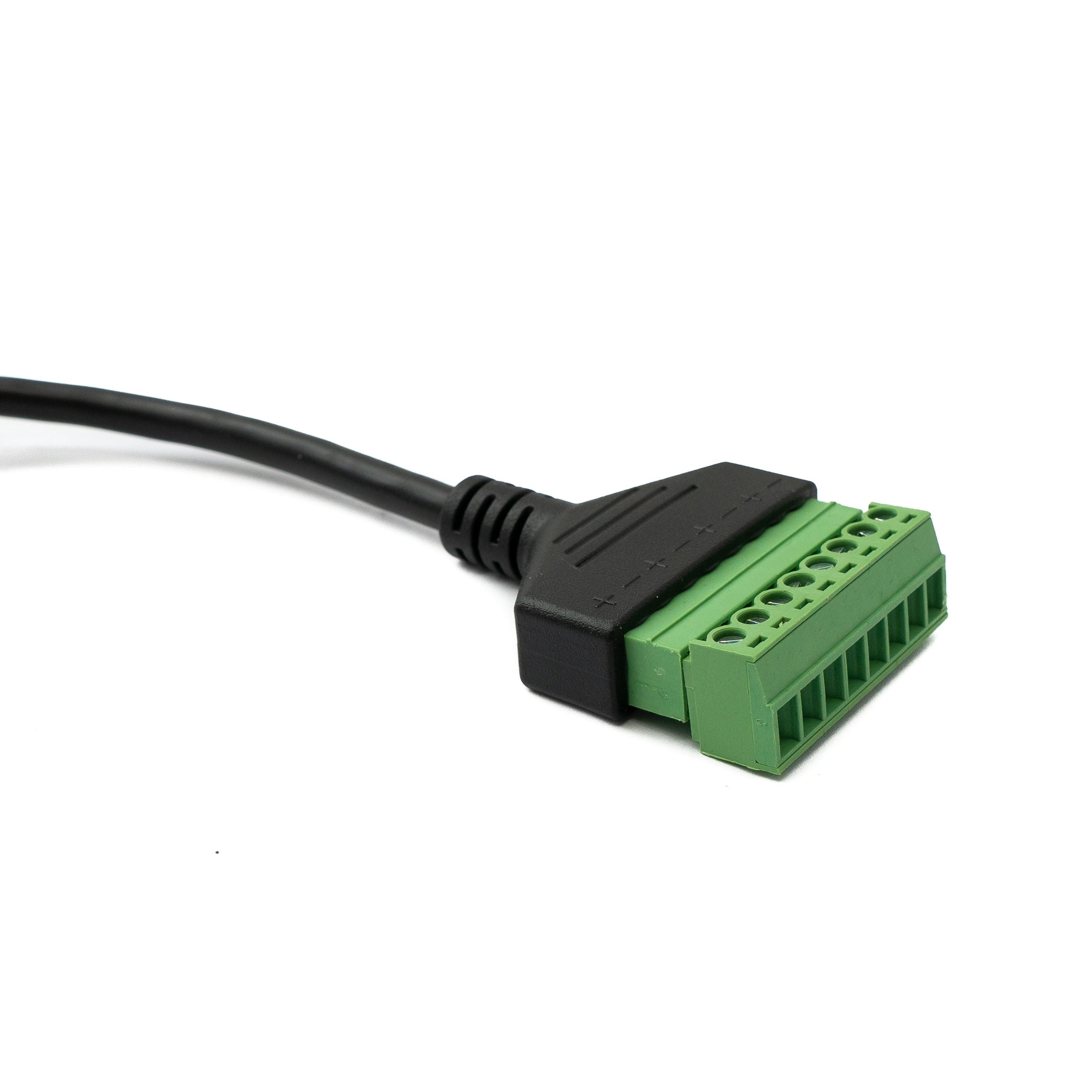 System LAN Kabel 30 cm RJ45 Stecker Zu 8 Pin Terminalblock Winkel Adapter Kompakte Lösung