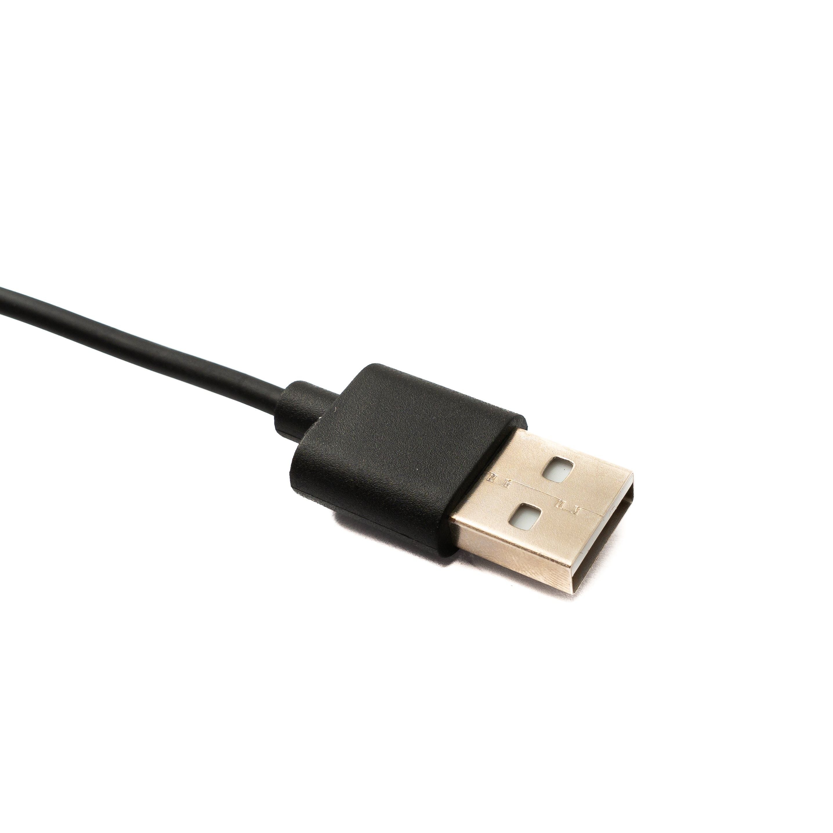 SYSTEM-S USB 2.0 Kabel 100 cm Ladestation für Realme Band 2 Smartwatch in Schwarz