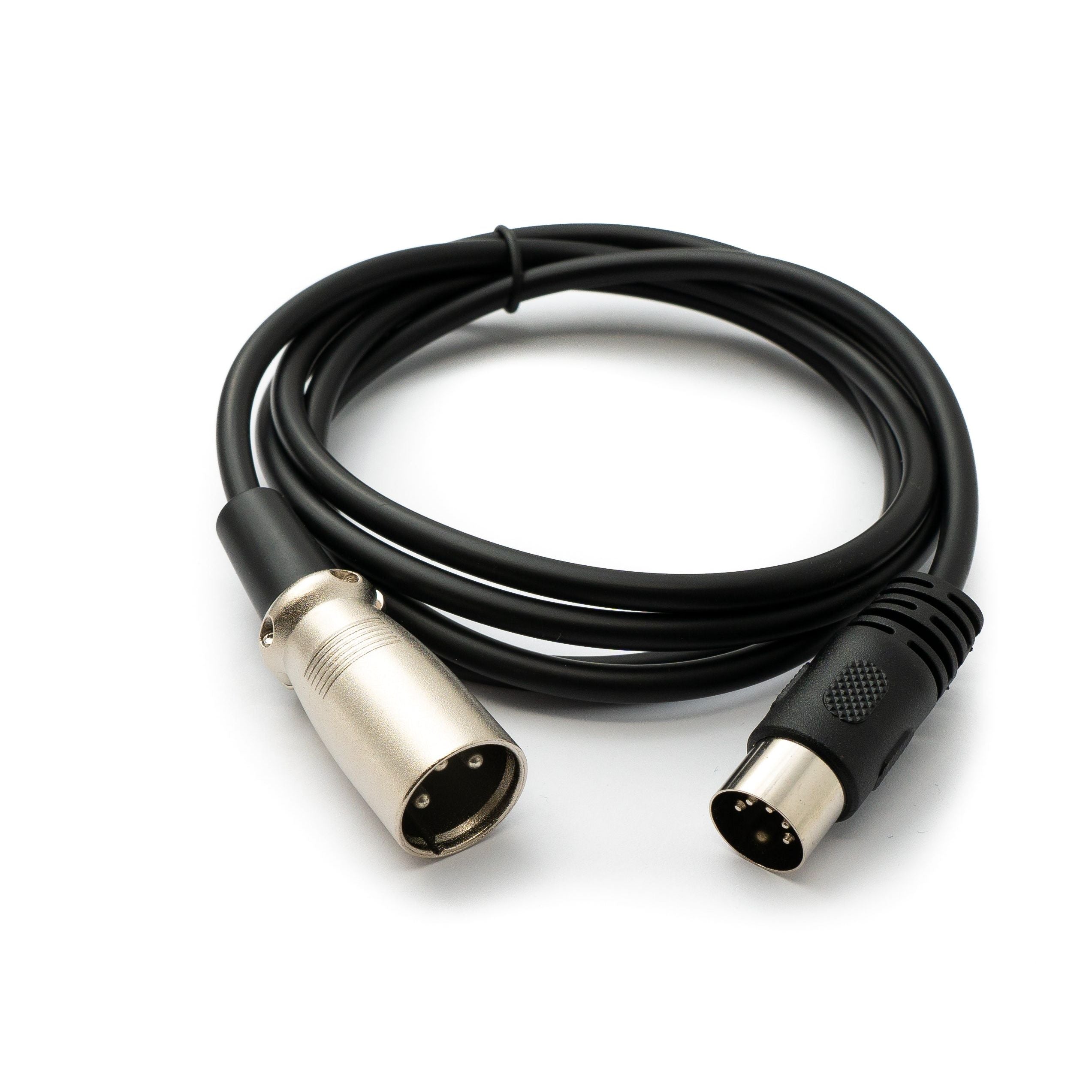 XLR 3-Polig Stecker Zu DIN 5-Polig Kabel 150 Cm Schwarz Systemhaus Zakaria Für Studio Bühne DJ-Setup