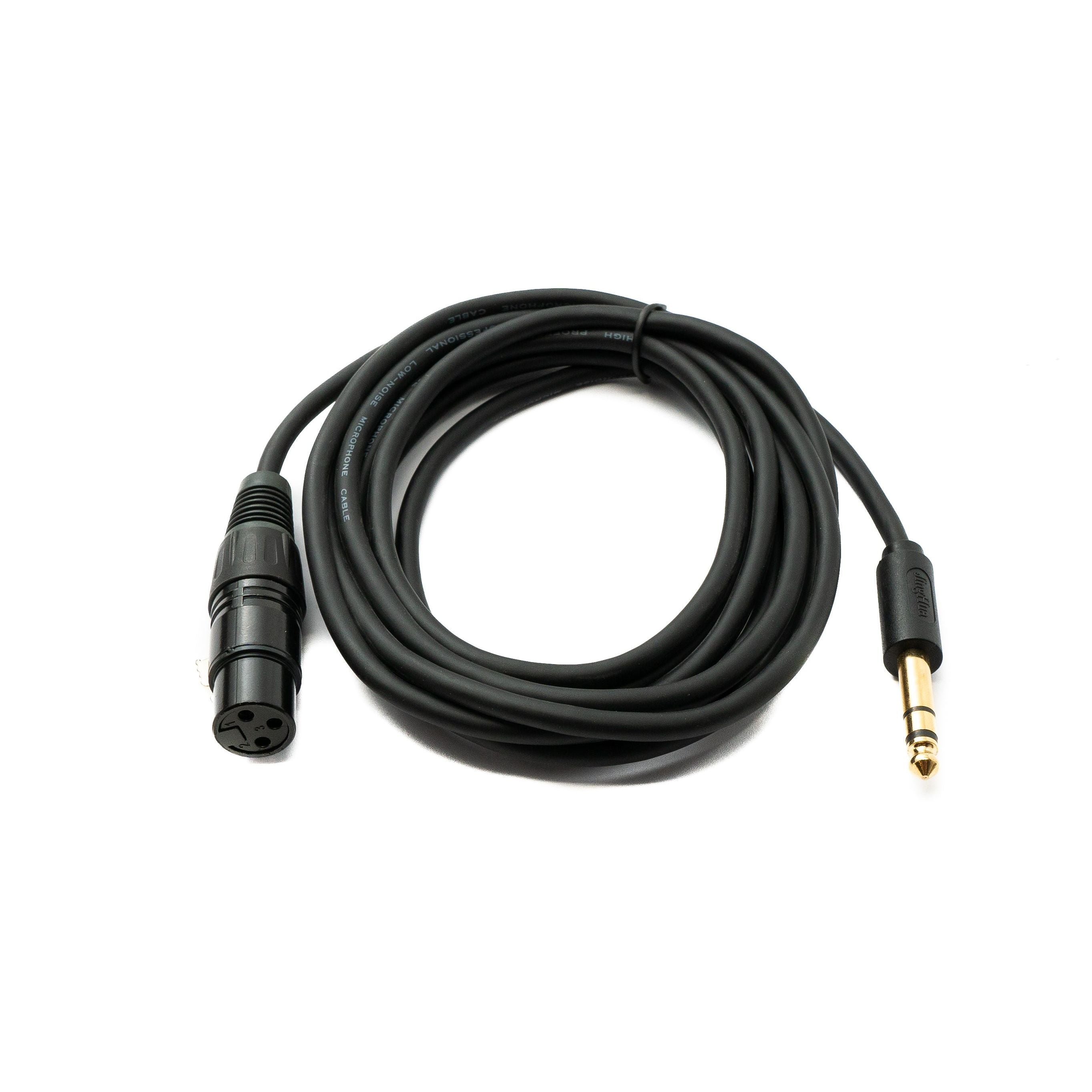 SYSTEM-S Audio Kabel 3 m XLR 3 polig Buchse zu 6.35 mm Klinke Stecker AUX