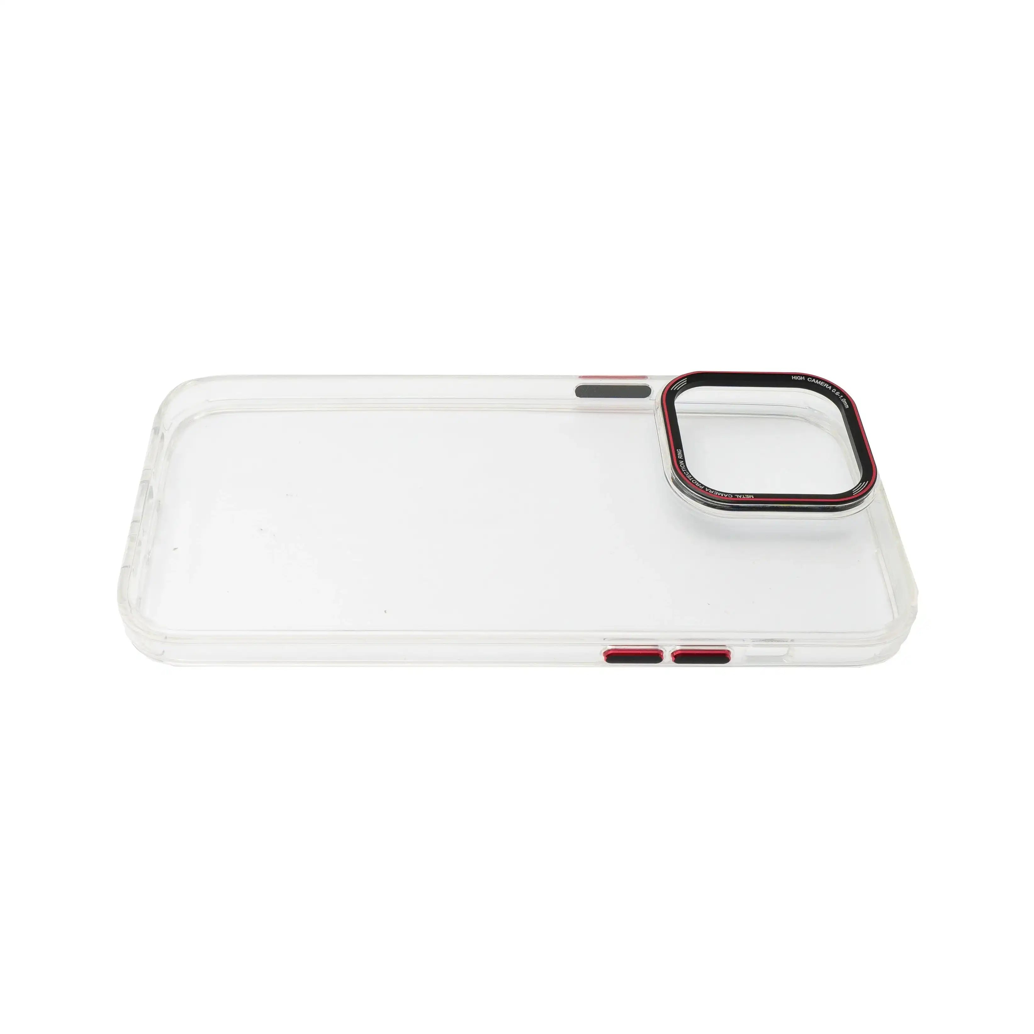 System-S TPU Schutzhülle Transparent Weiß Für iPhone 14 Pro Max Mit Kamera- Und Kantenschutz