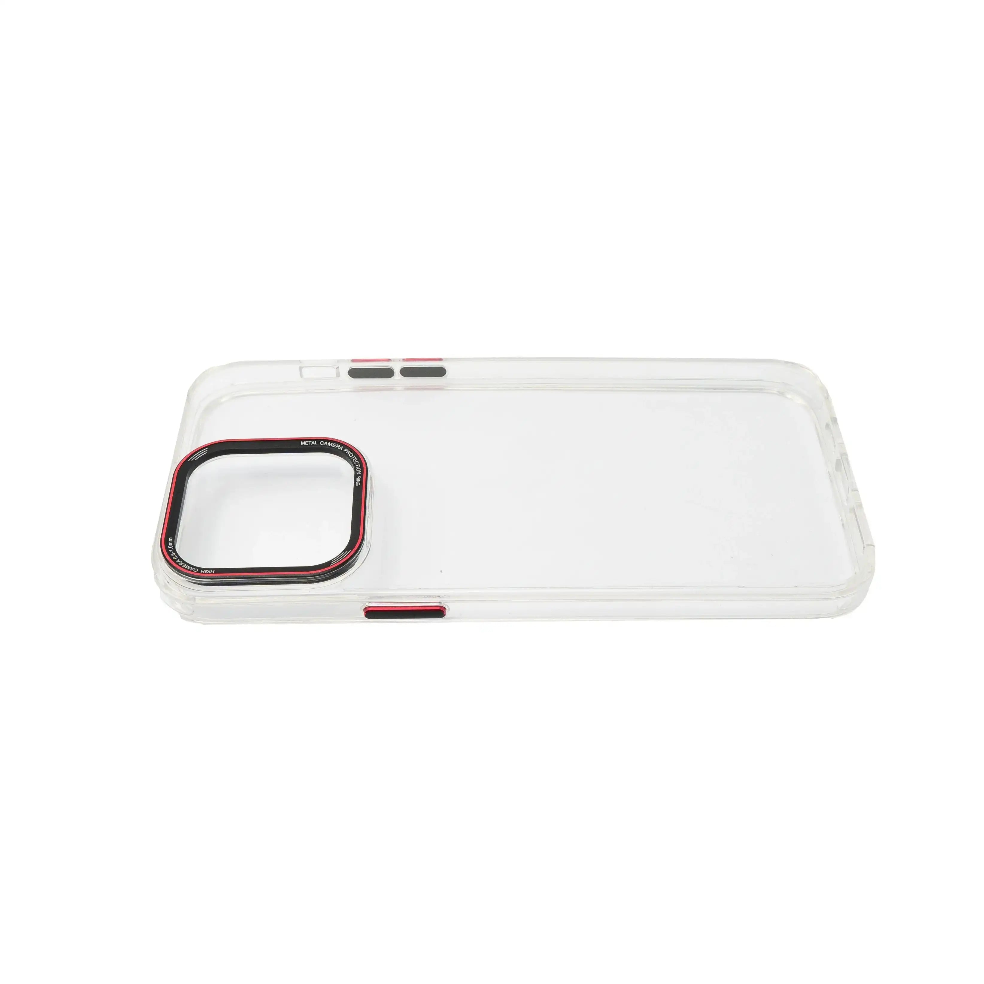 System-S TPU Schutzhülle Transparent Weiß Für iPhone 14 Pro Max Mit Kamera- Und Kantenschutz