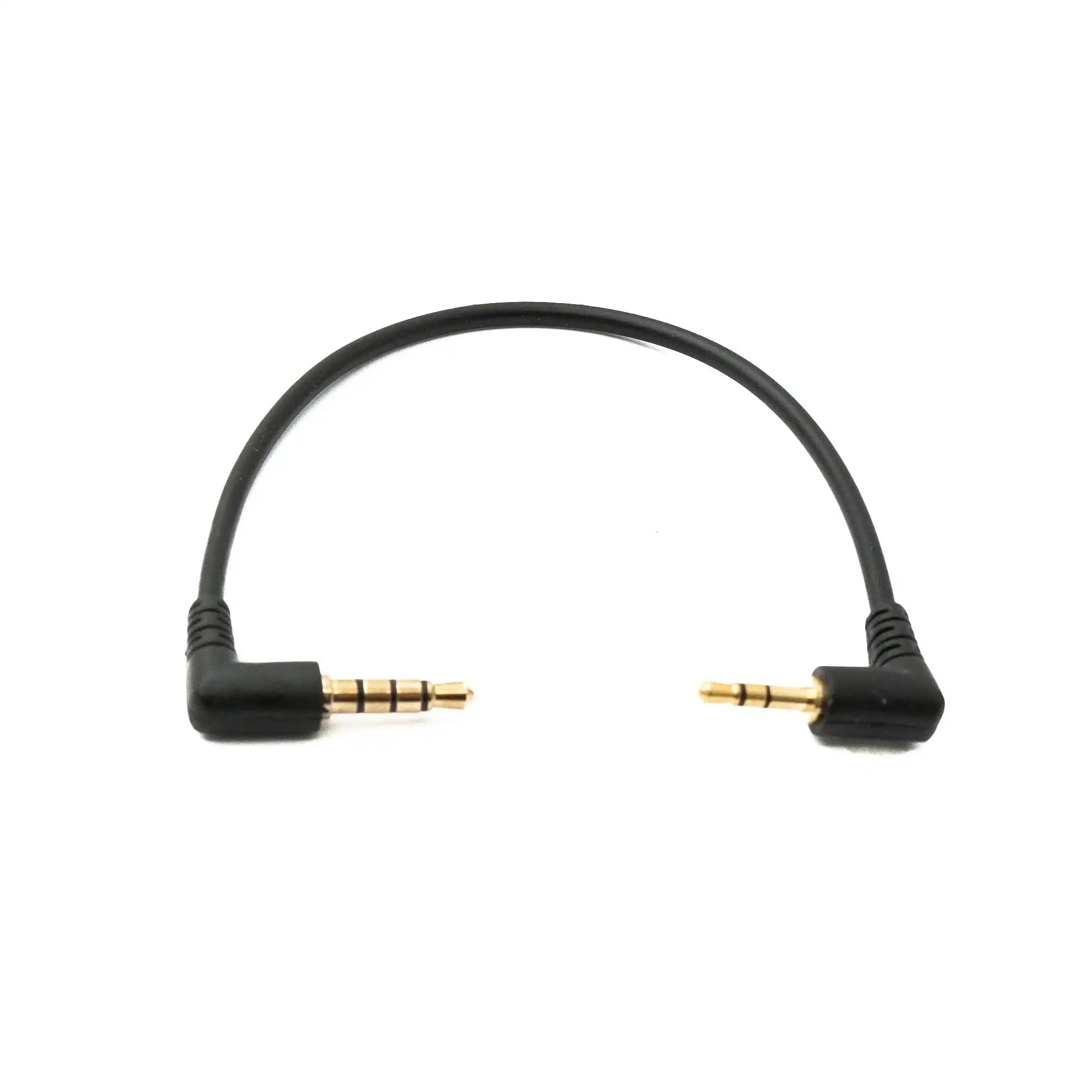 Beidseitig Winkelklinkenkabel 3,5 mm Auf 2,5 mm AUX Schwarz 15 cm Kabellänge Optimale Audioqualität