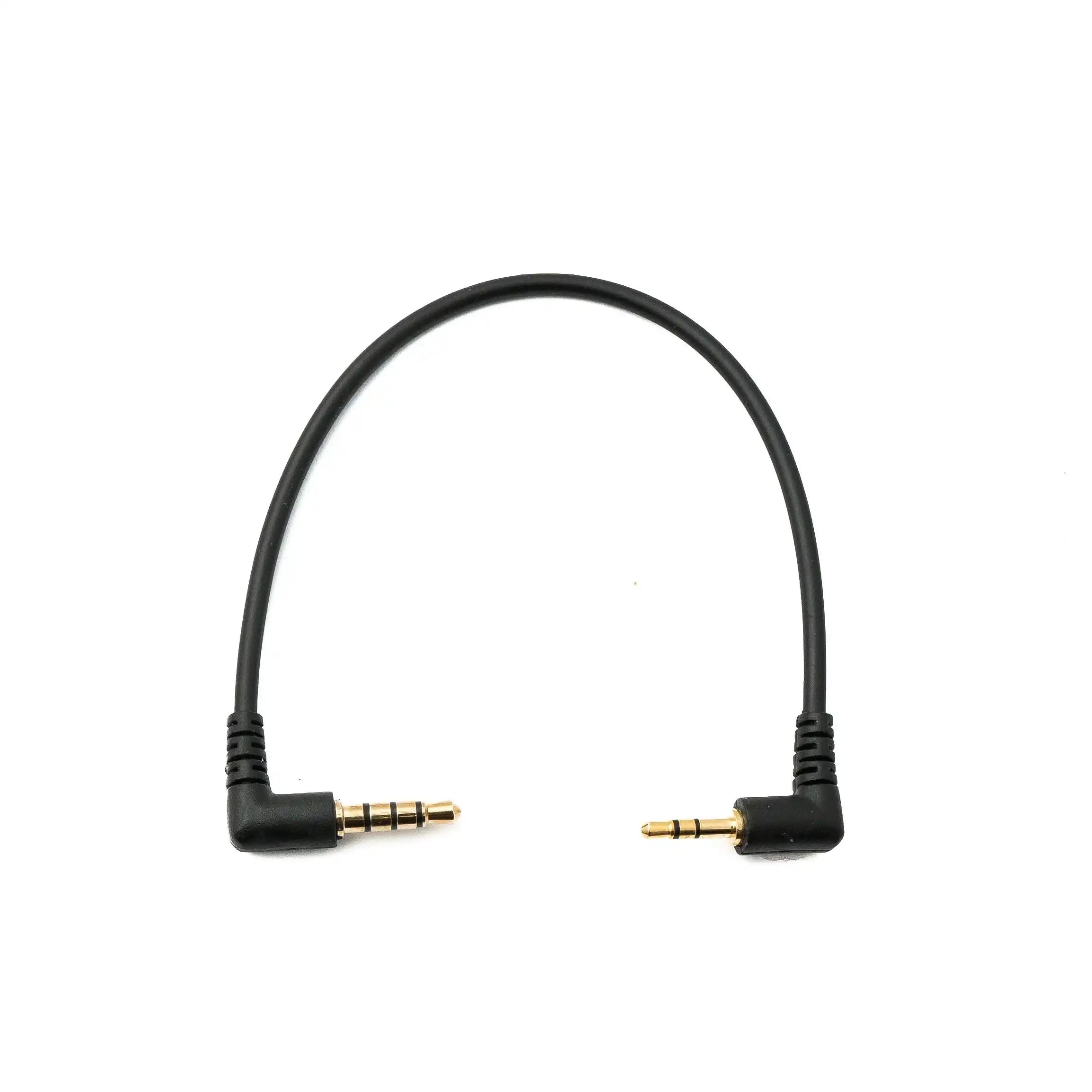 Beidseitig Winkelklinkenkabel 3,5 mm Auf 2,5 mm AUX Schwarz 15 cm Kabellänge Optimale Audioqualität