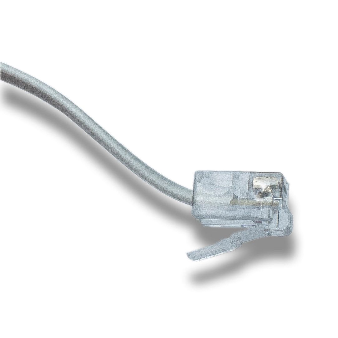 Spiralkabel Festnetz 3 M RJ9 4P4C Hörer Verbindung Für Büro Analog Und Retro Telefone Weiß