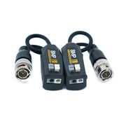 SYSTEM-S Zweier UTP Kabel 10 cm Screw Lock Adapter Zu BNC Stecker Für HD Kameras Schwarz