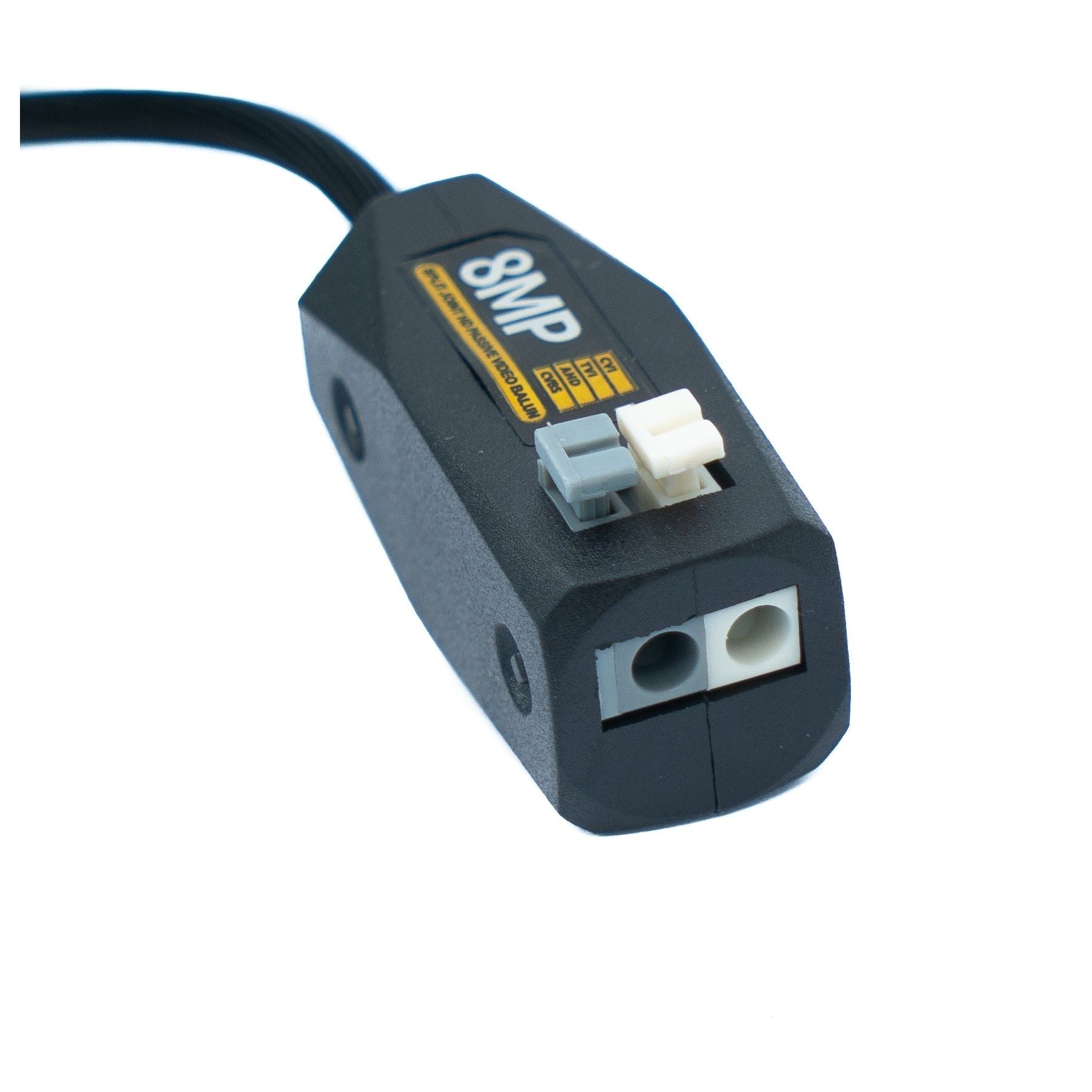 SYSTEM-S Zweier UTP Kabel 10 cm Screw Lock Adapter Zu BNC Stecker Für HD Kameras Schwarz