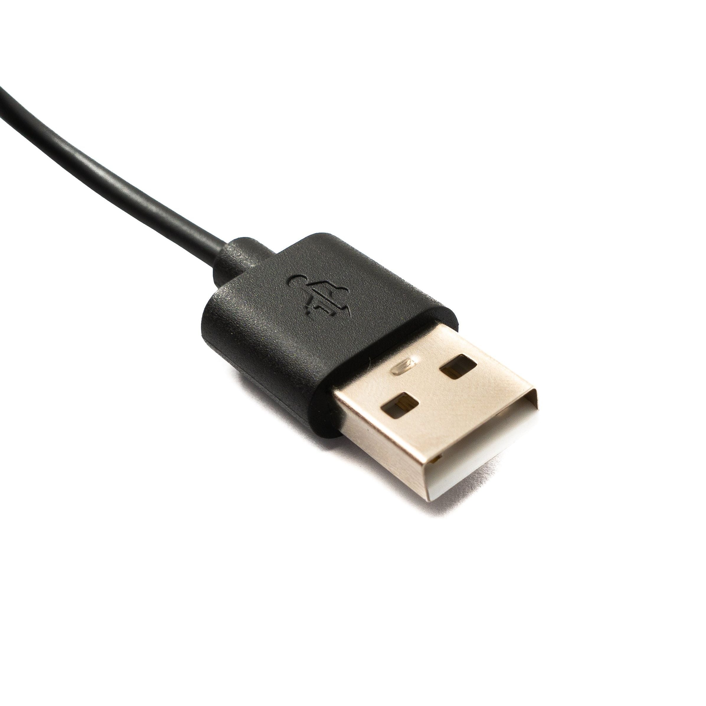 USB 2.0 Ladekabel 100 cm Schwarz Für Realme TechLife DIZO Watch R Magnetisch Hochwertig