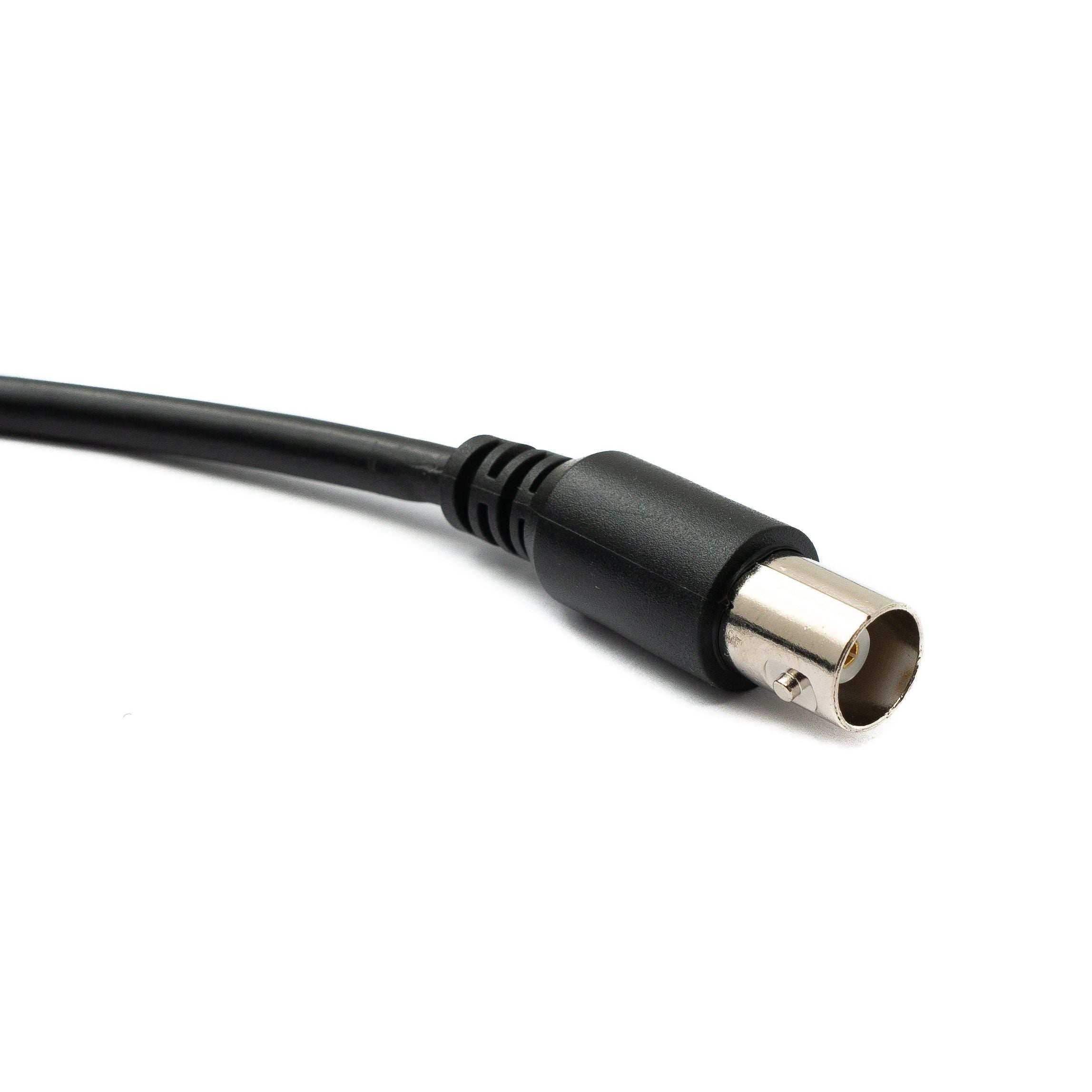 System S Audio Kabel 180 cm Klinke 6,35 mm Zu BNC Stecker Schwarz Zur Umwandlung Von Audio Signalen