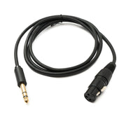 SystemS XLR Kabel 150 cm 3Polig Buchse Auf 6,35 mm Klinke Stecker Schwarz Hochwertig