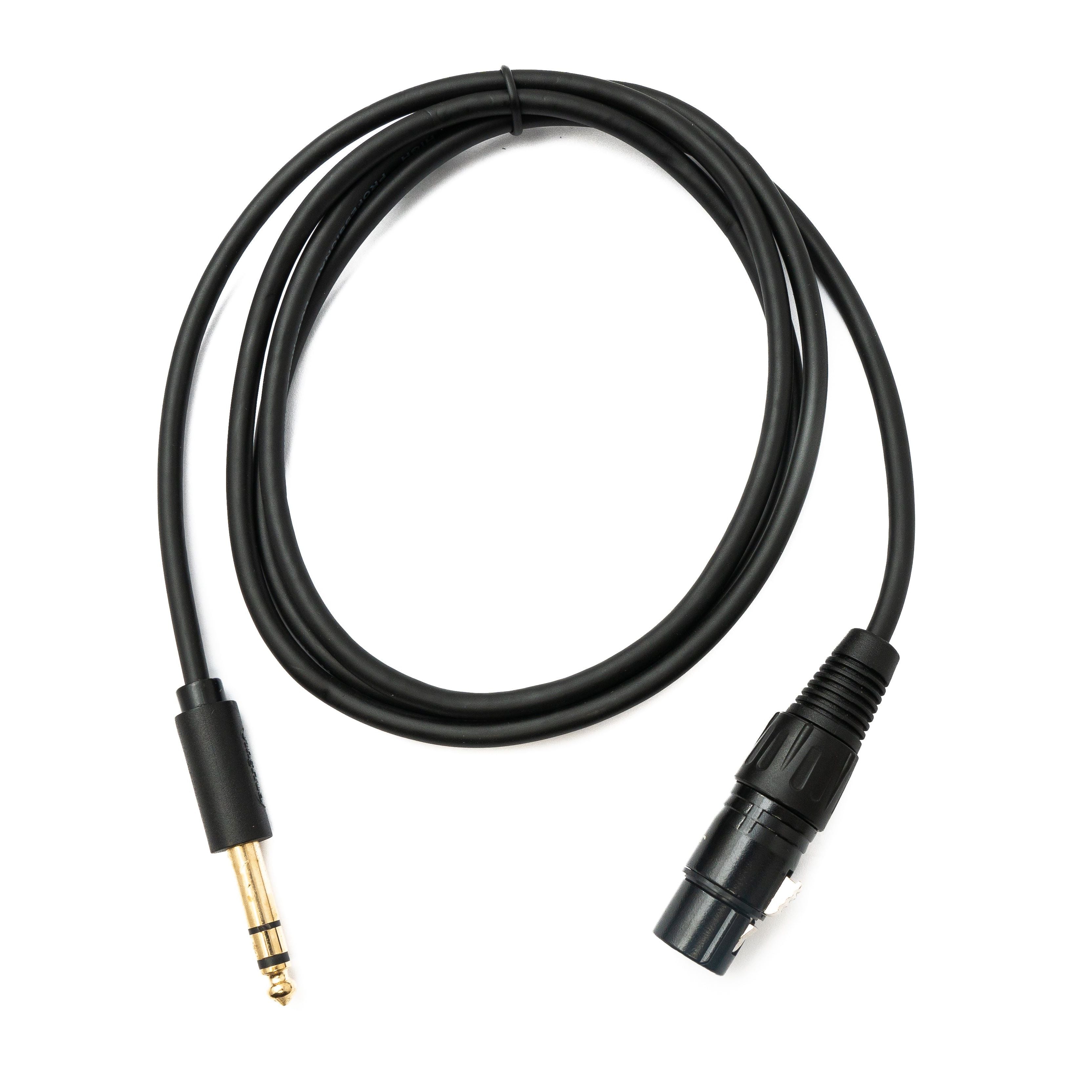 SystemS XLR Kabel 150 cm 3Polig Buchse Auf 6,35 mm Klinke Stecker Schwarz Hochwertig