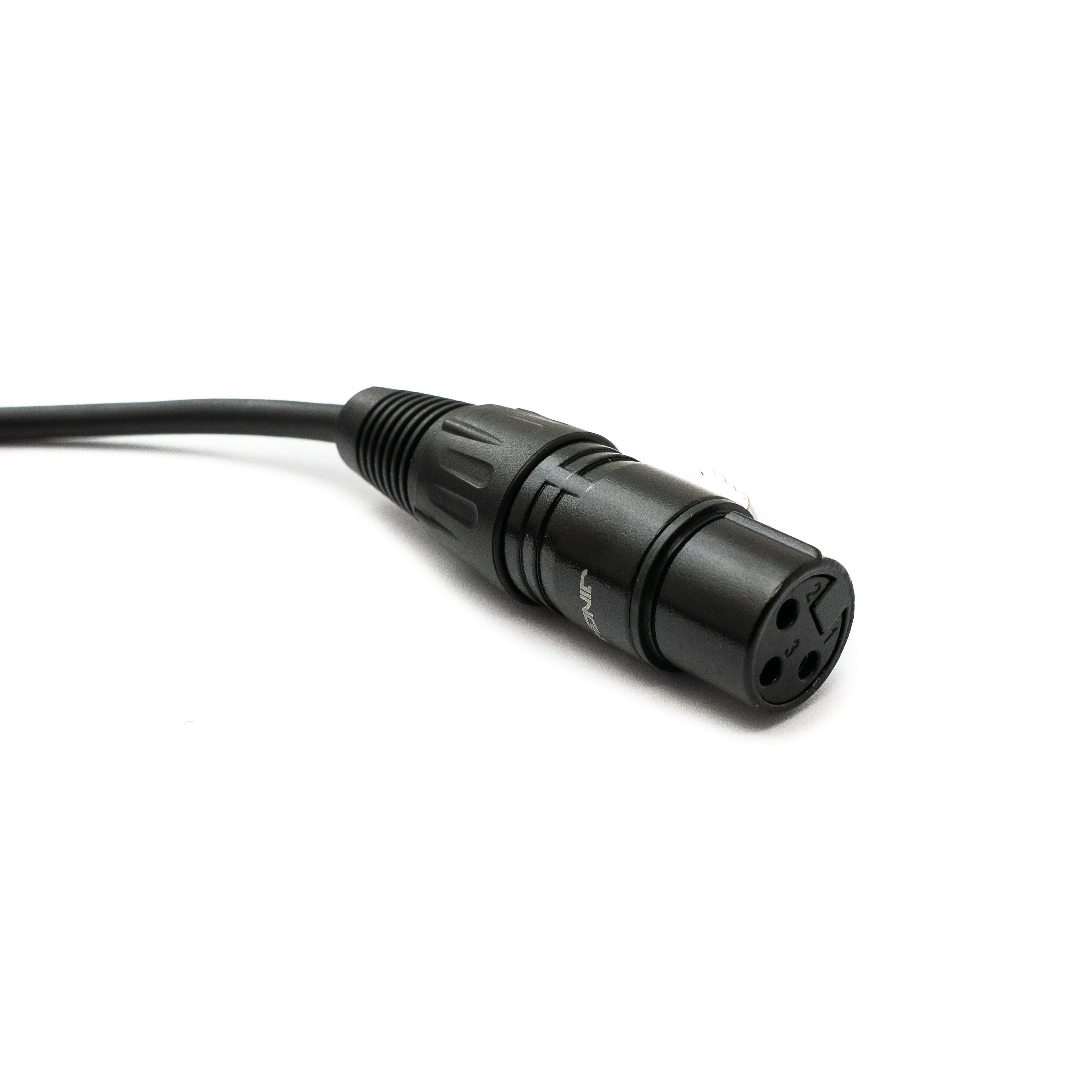 SystemS XLR Kabel 150 cm 3Polig Buchse Auf 6,35 mm Klinke Stecker Schwarz Hochwertig