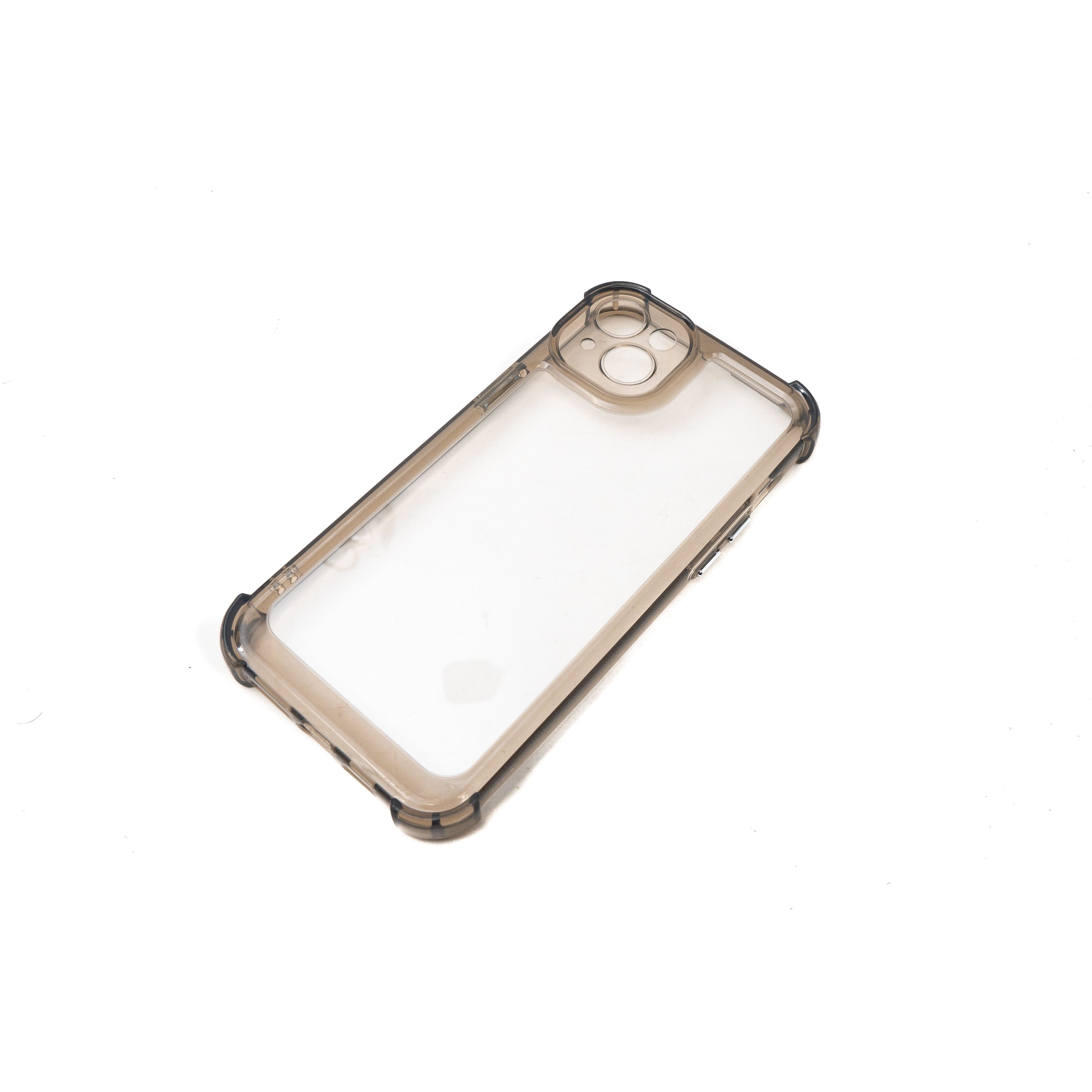 SYSTEM-S Schutzhülle stoßfest aus TPU in Schwarz Transparent Hülle für iPhone 14 Plus