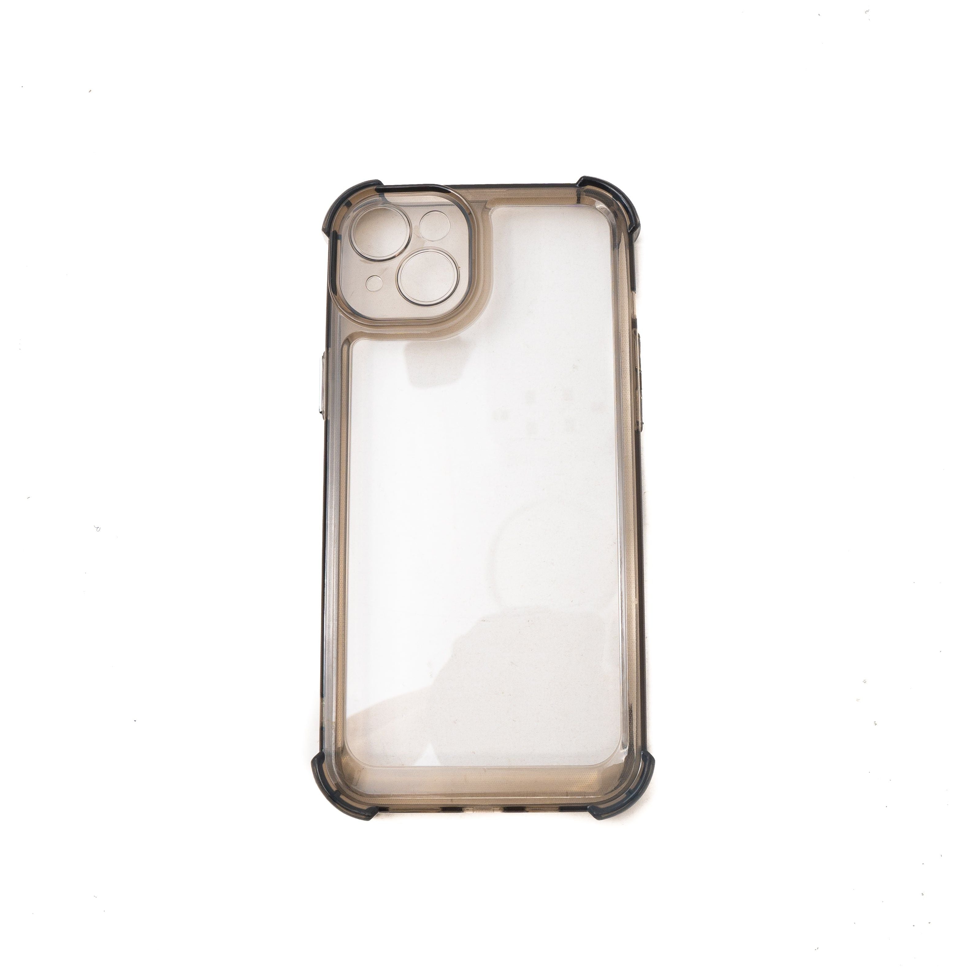 SYSTEM-S Schutzhülle stoßfest aus TPU in Schwarz Transparent Hülle für iPhone 14 Plus