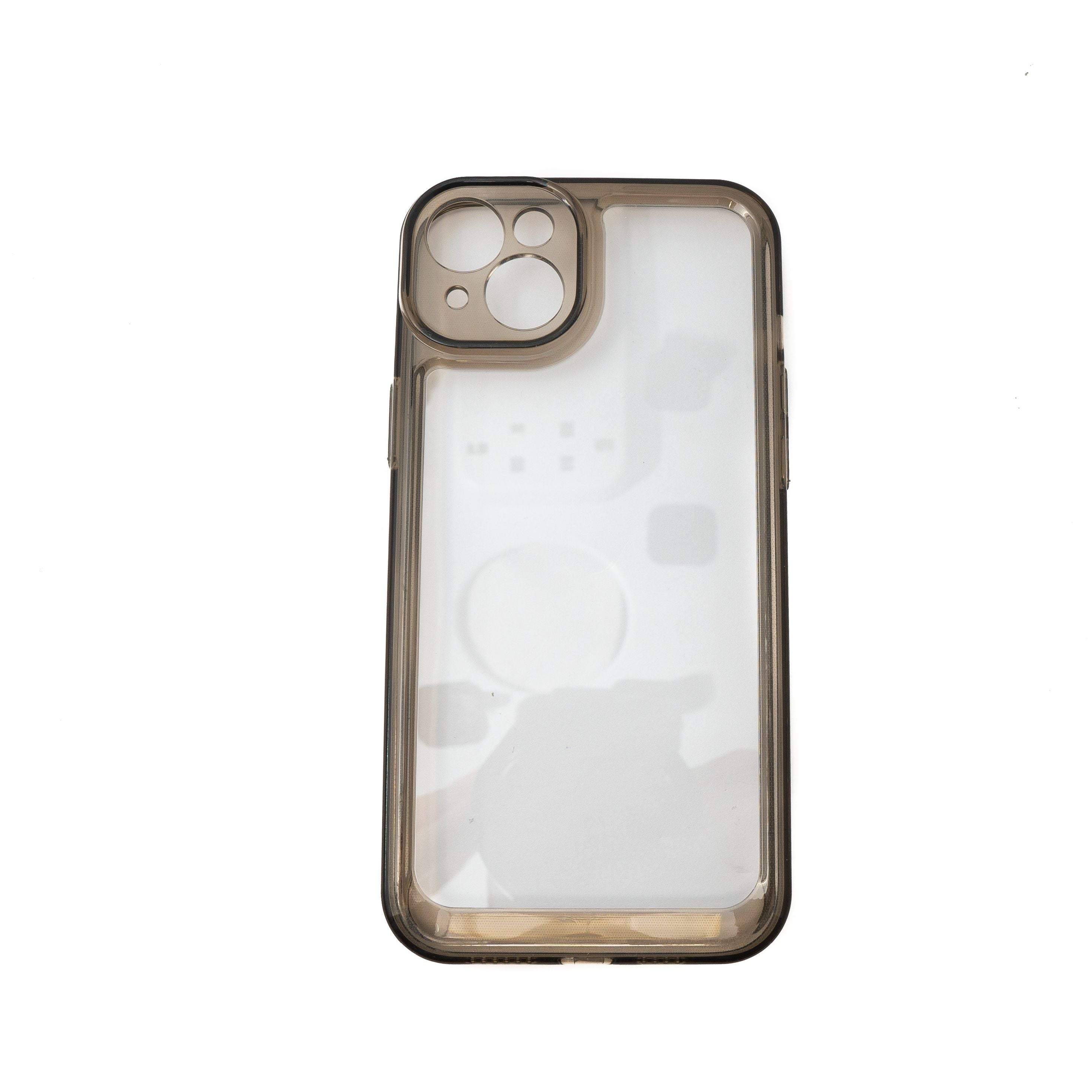 Systemhaus Zakaria Schutzhülle Für iPhone 14 Plus Transparent Schwarz Aus TPU Silikon Stoßfest