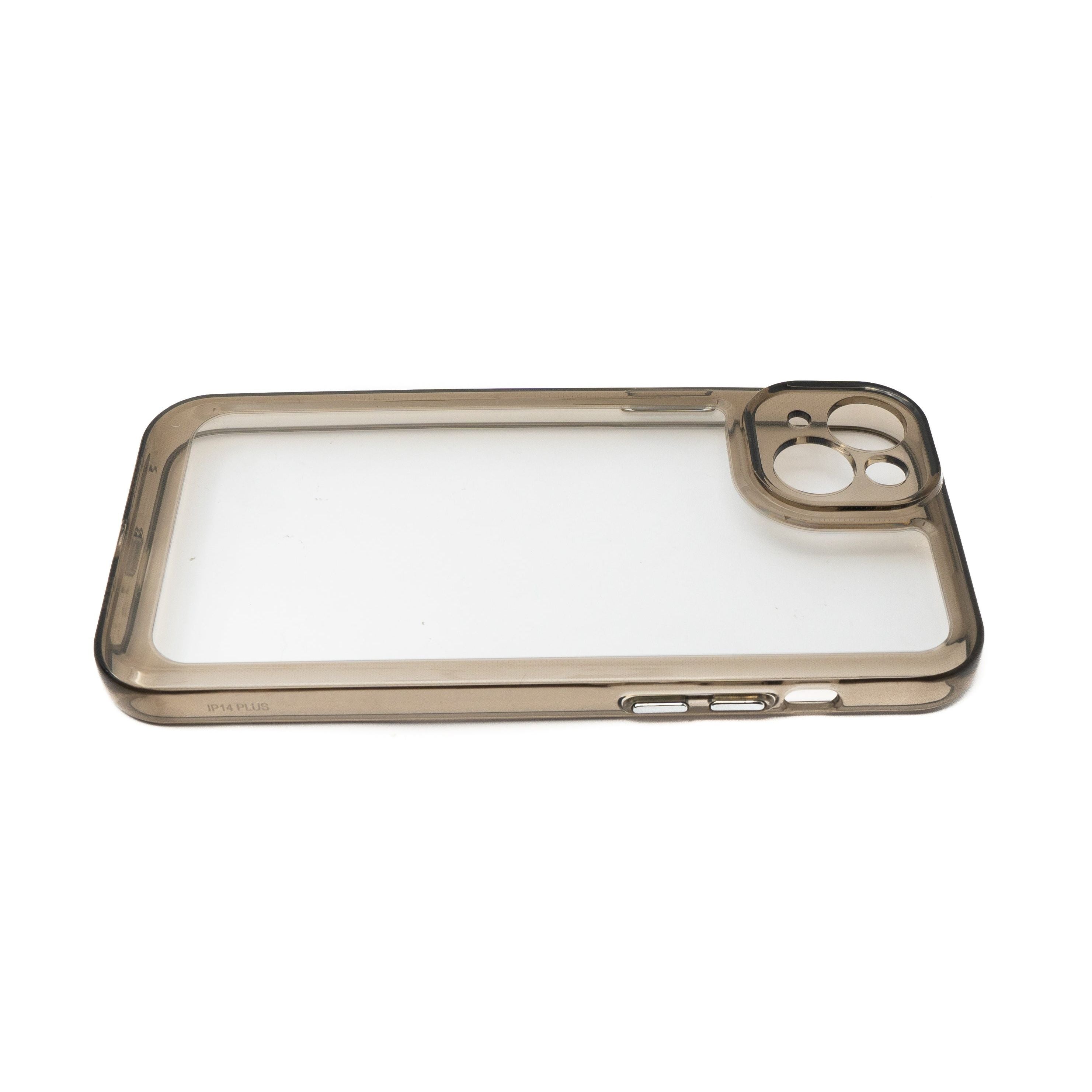 Systemhaus Zakaria Schutzhülle Für iPhone 14 Plus Transparent Schwarz Aus TPU Silikon Stoßfest