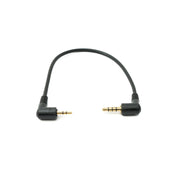 Audio Kabel Winkel Adapter 20 Cm 2,5 Mm Auf 3,5 Mm Klinke Schwarz Für AUX Geräte