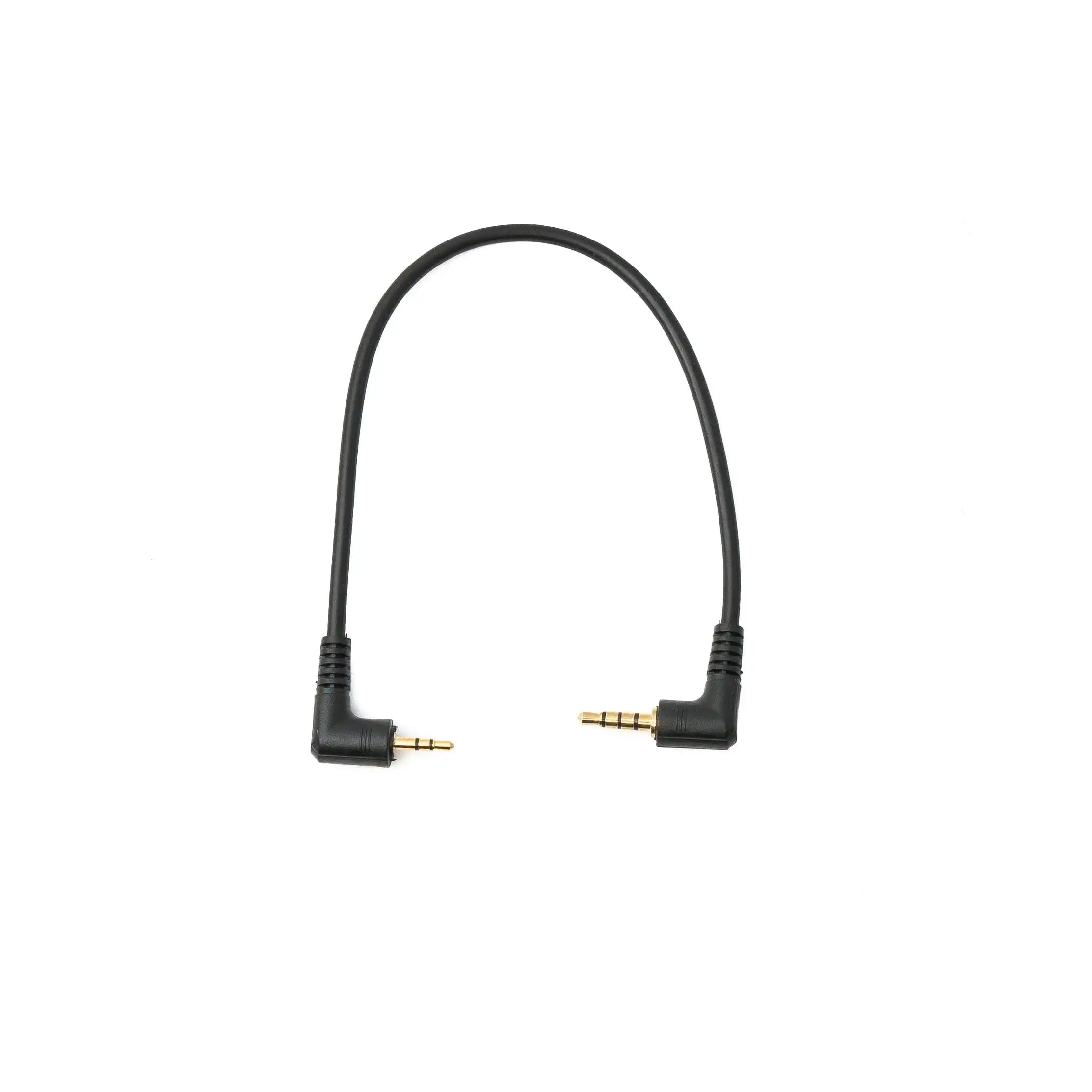 Audio Kabel Winkel Adapter 20 Cm 2,5 Mm Auf 3,5 Mm Klinke Schwarz Für AUX Geräte