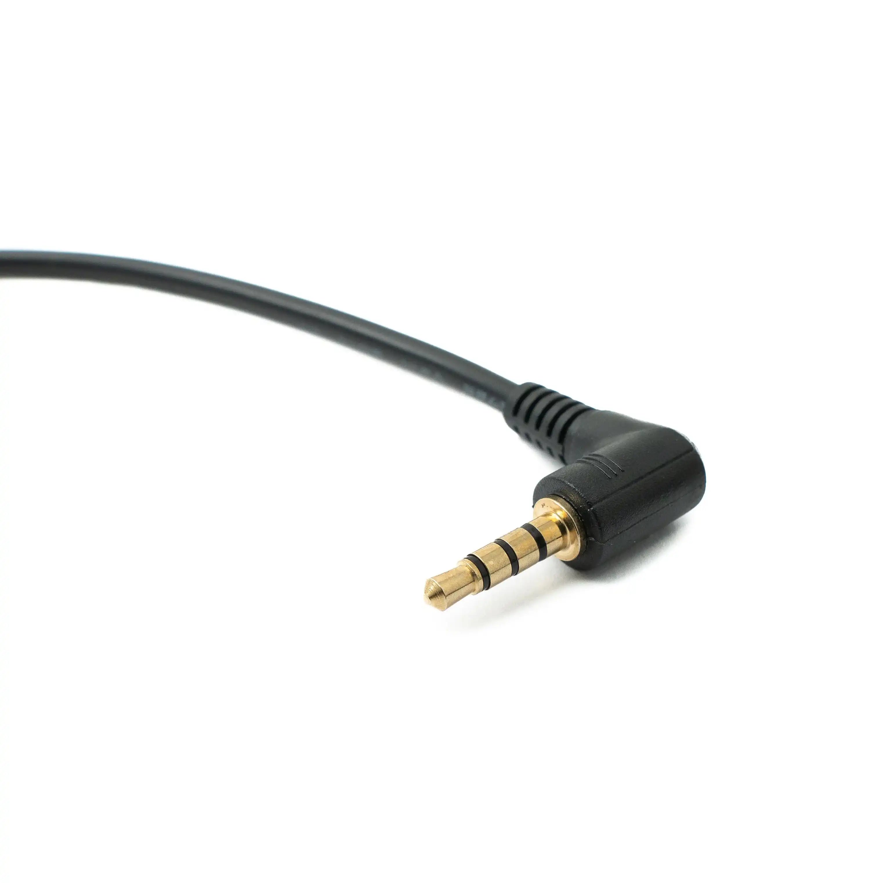 Audio Kabel Winkel Adapter 20 Cm 2,5 Mm Auf 3,5 Mm Klinke Schwarz Für AUX Geräte
