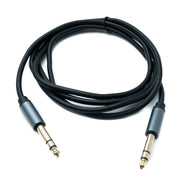 Klinkenkabel 6,35 mm TRS Stereo Von Stecker Zu Stecker Schwarz 180 cm Klarer Klang