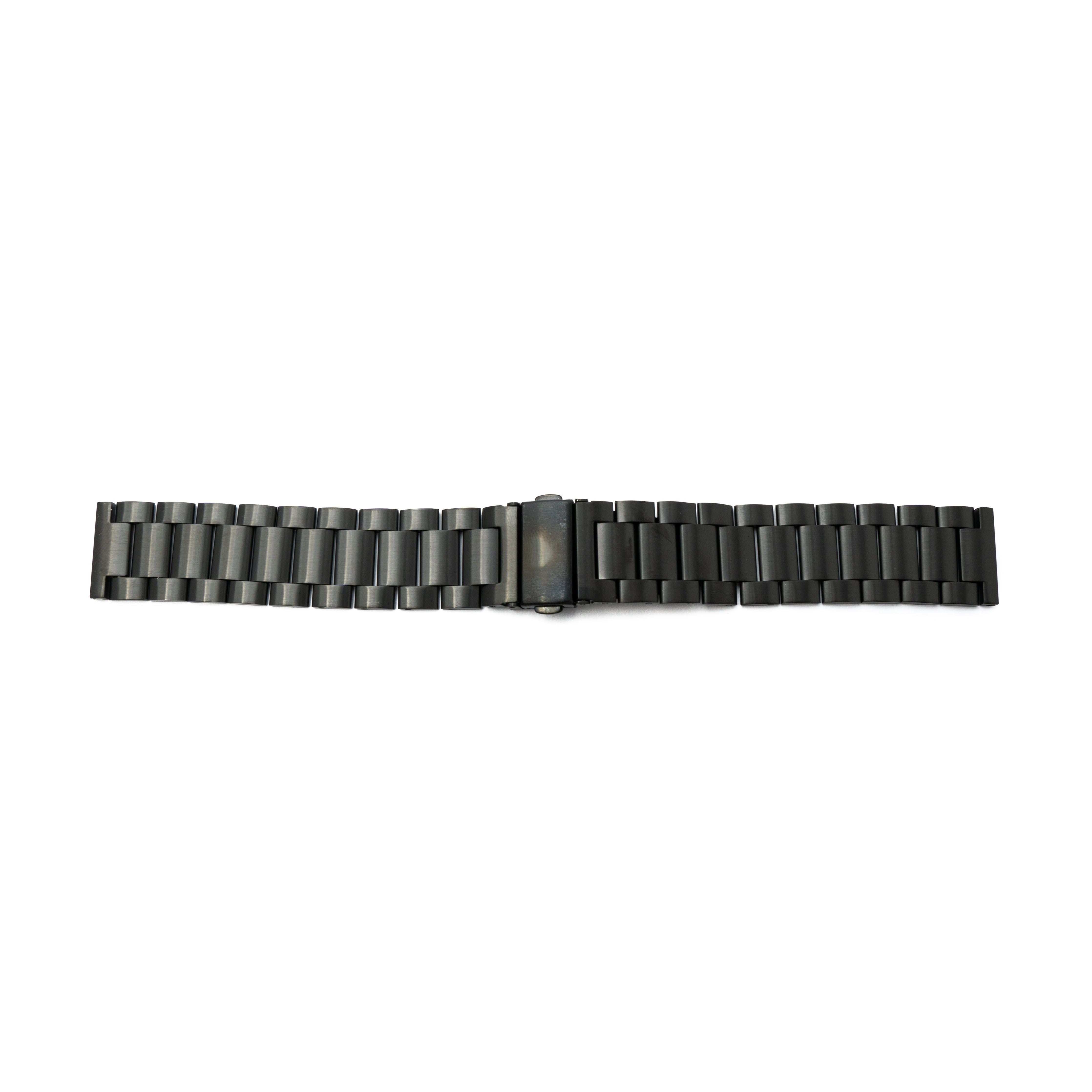 Metallarmband 20 Mm Schwarz Für Samsung Galaxy Watch 4 Smartwatch Stilvoll Und Robust