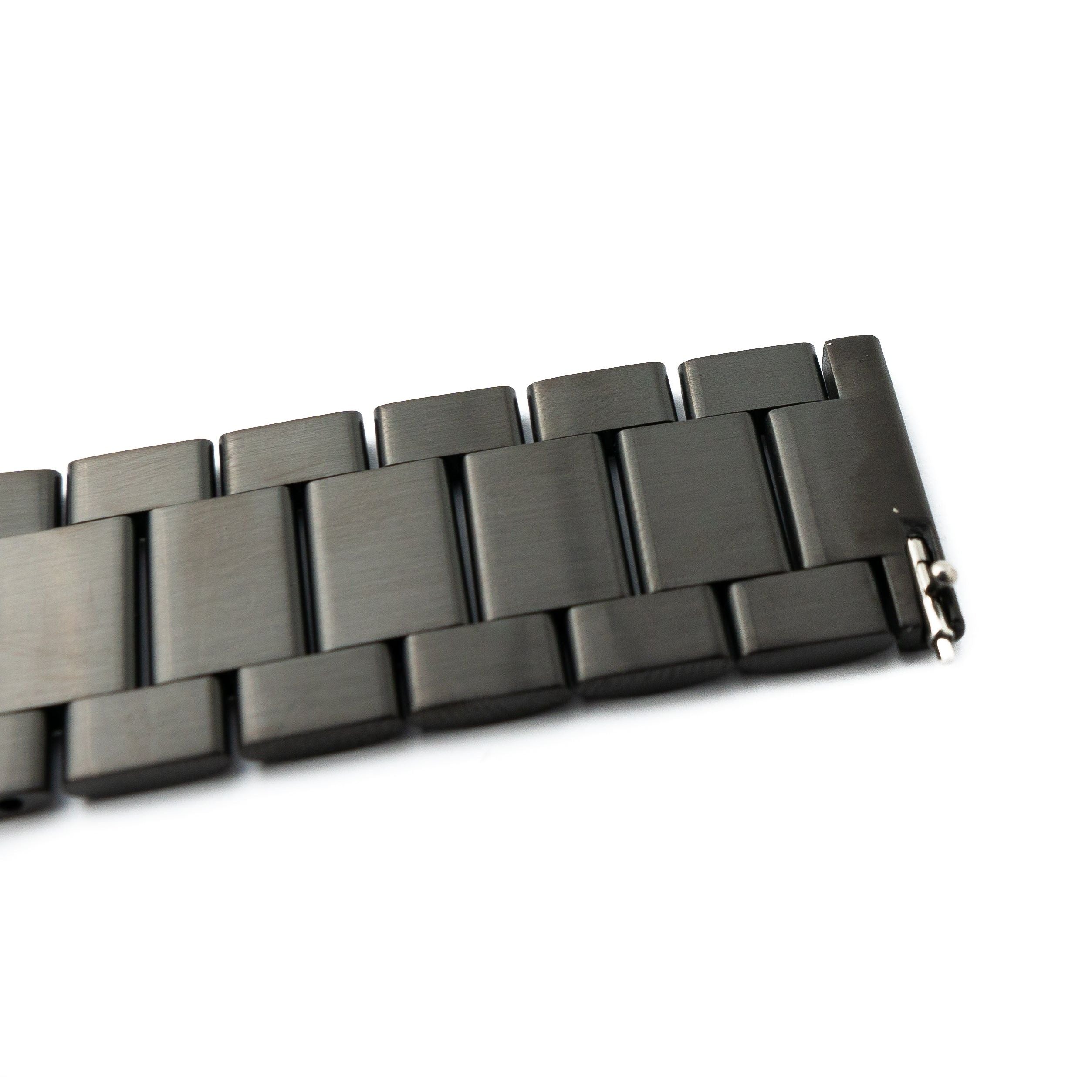 Metallarmband 20 Mm Schwarz Für Samsung Galaxy Watch 4 Smartwatch Stilvoll Und Robust