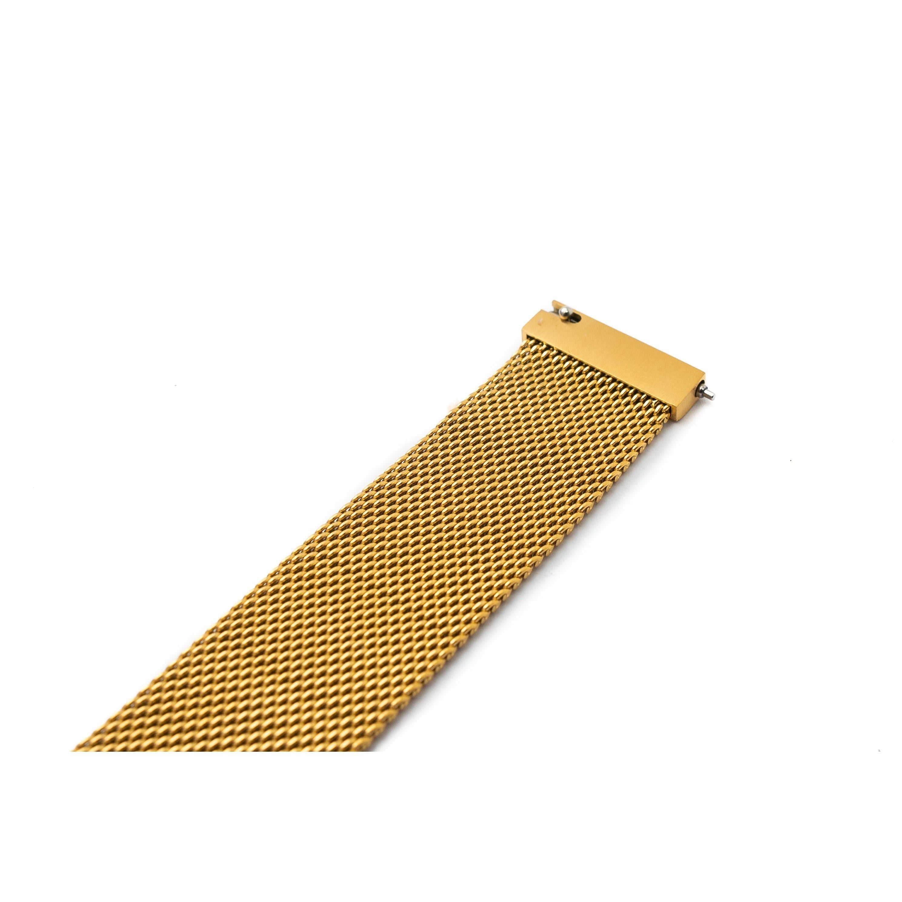 Milanaise Armband 20 Millimeter Gelb Aus Metall Für Huawei Watch Smartwatch Hochwertiges Band