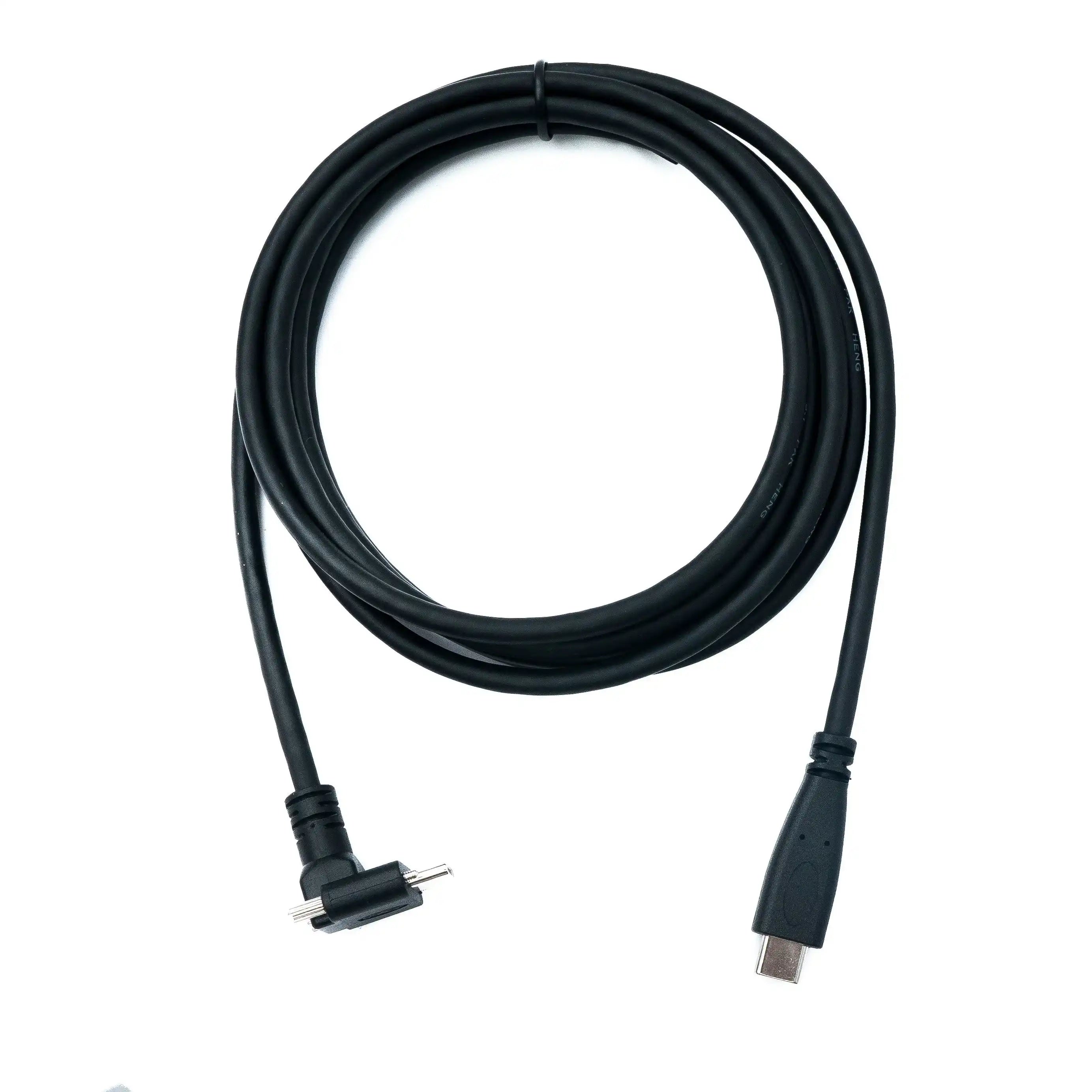 USB 3.1 Gen 2 Kabel Typ C 2 m Panelmontage Winkelstecker Zu Stecker 10 Gbit pro Sekunde 100W