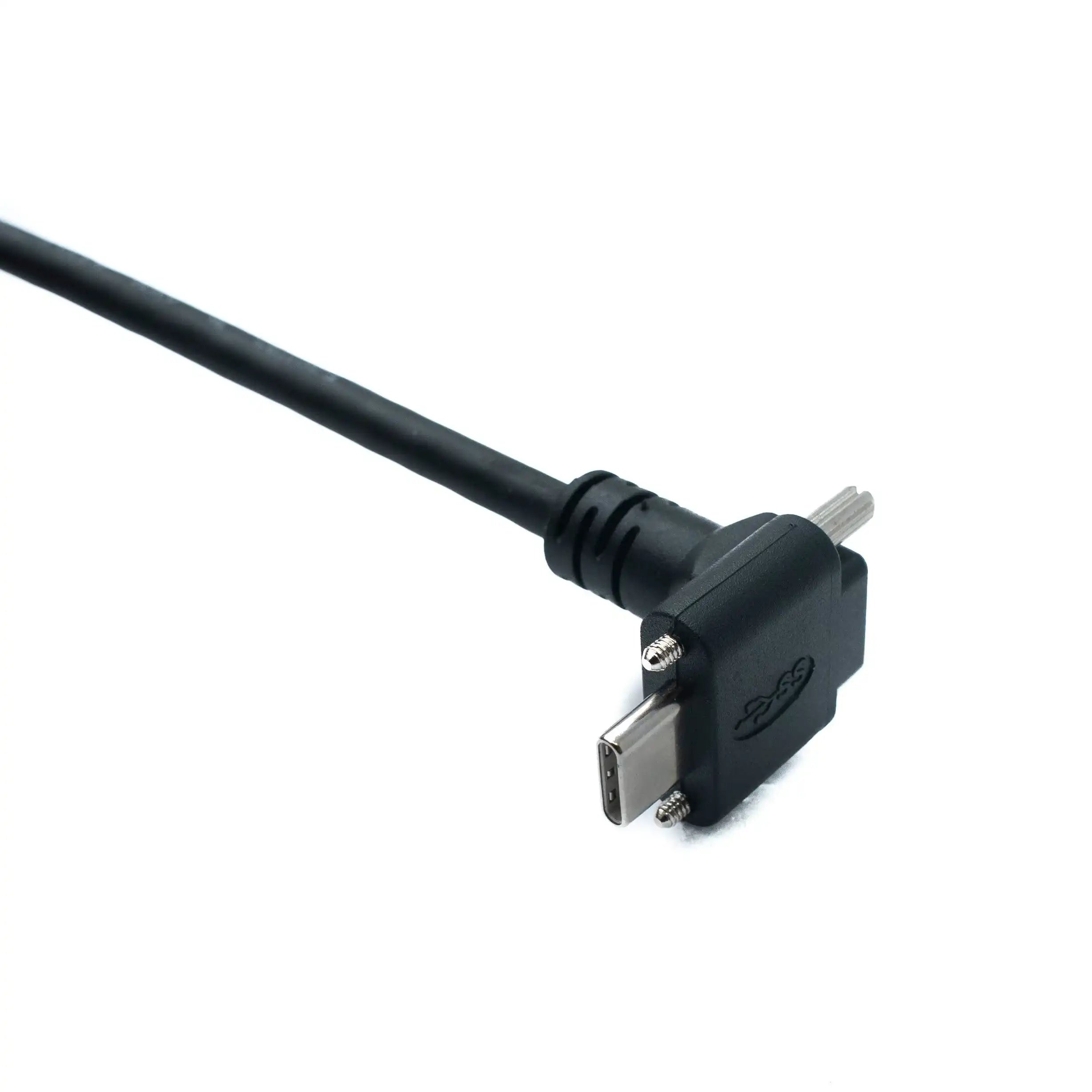 USB 3.1 Gen 2 Kabel Typ C 2 m Panelmontage Winkelstecker Zu Stecker 10 Gbit pro Sekunde 100W