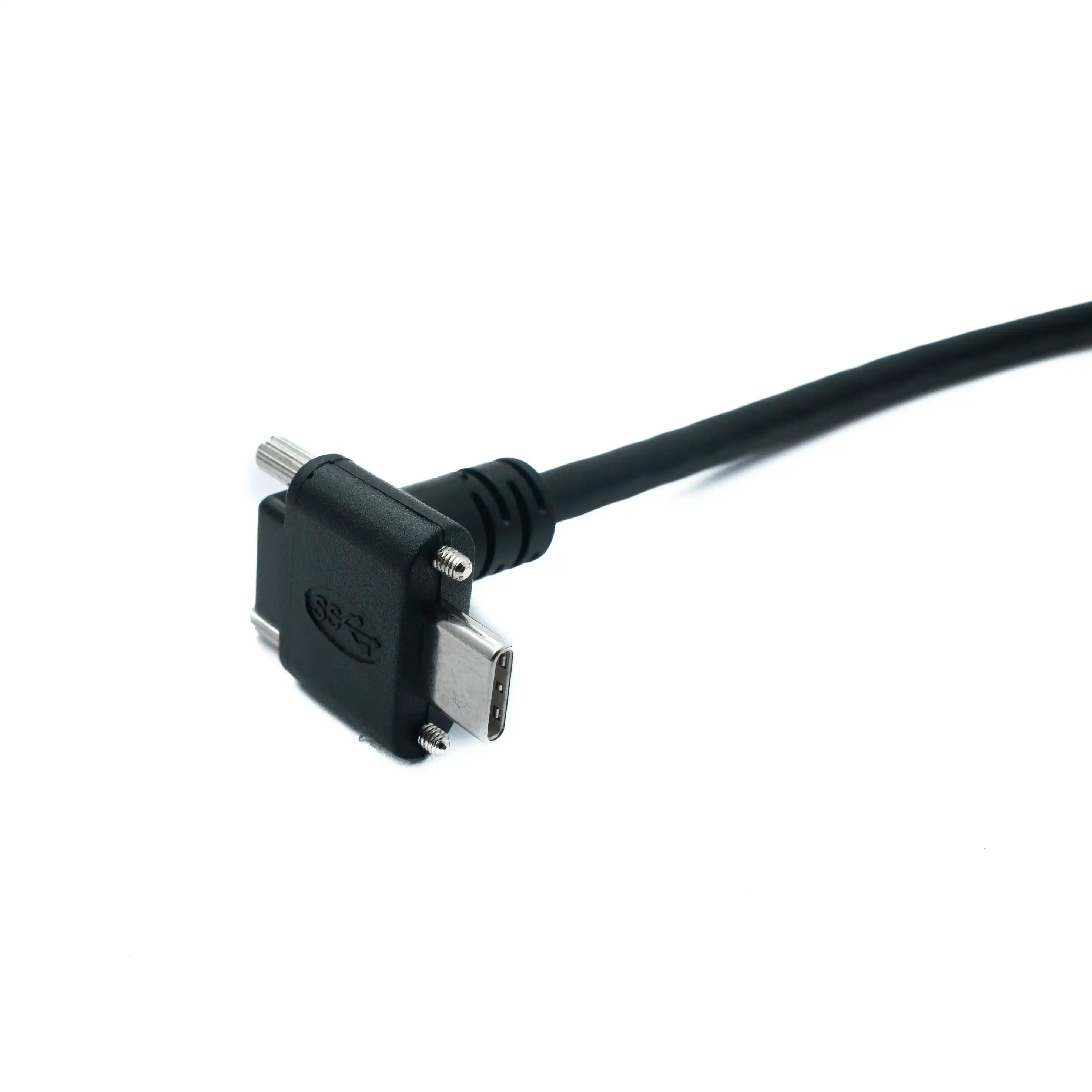 USB 3.1 Gen 2 Kabel Typ C 2 m Panelmontage Winkelstecker Zu Stecker 10 Gbit pro Sekunde 100W