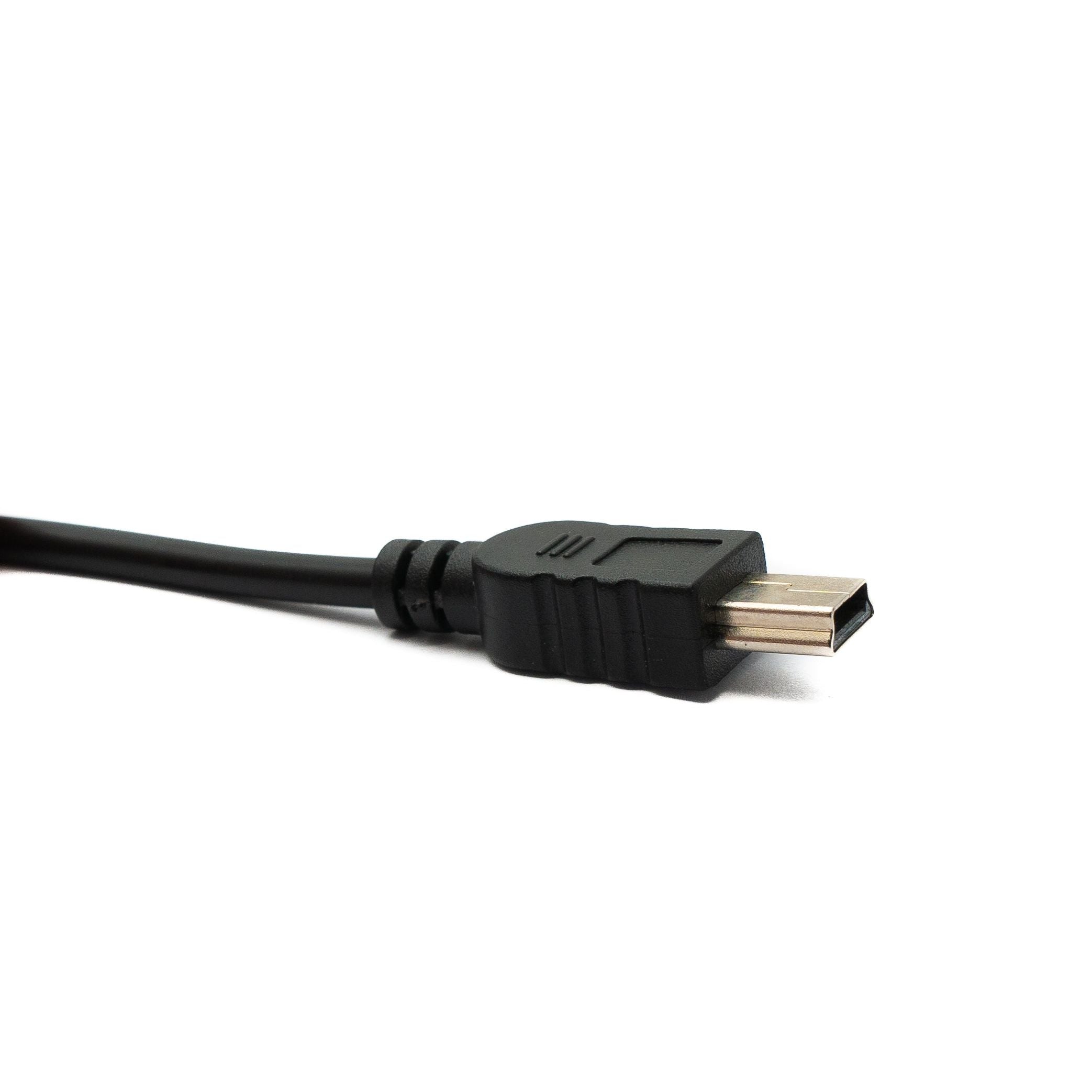 OBD Kabel 350 cm OBD 2 USB 2.0 Mini B Stecker Schalter Gewinkelte Bauweise Schwarz Auto Diagnose