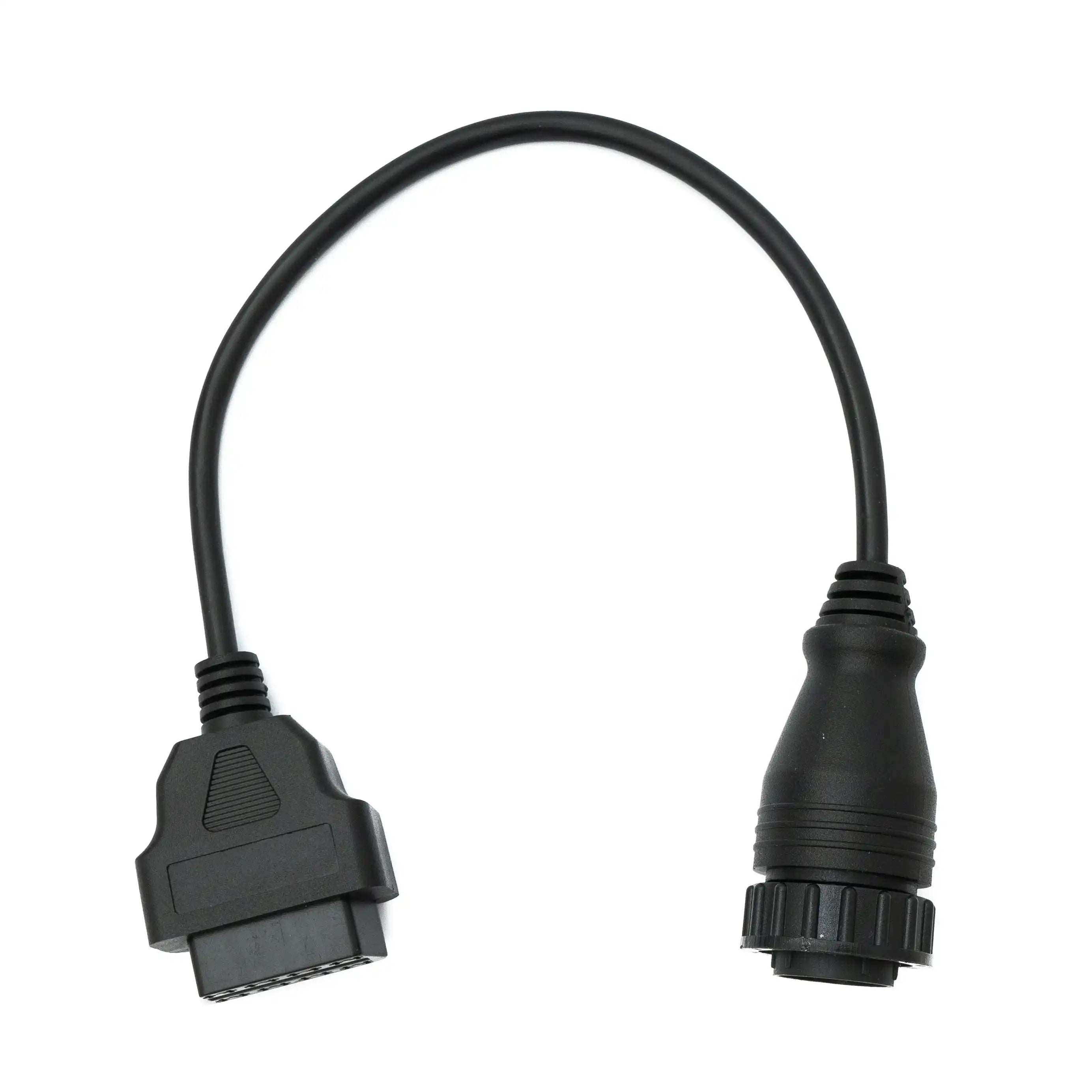 SYSTEM-S OBD Kabel 30 cm OBD 2 Buchse für Mercedes Benz 14pin Schwarz für Auto Diagnose